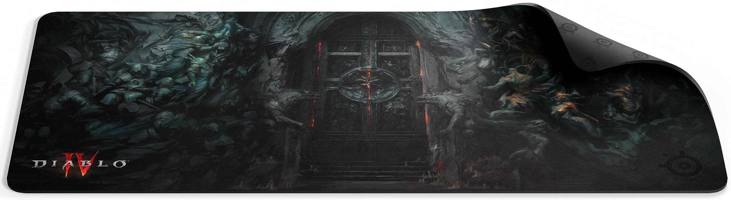 Gaming Mouse Pad Limited Edition Diablo IV Design Non-slip Rubber Base 35.4" x 15.7" x 0.16" QcK Diablo IV XXL 63426