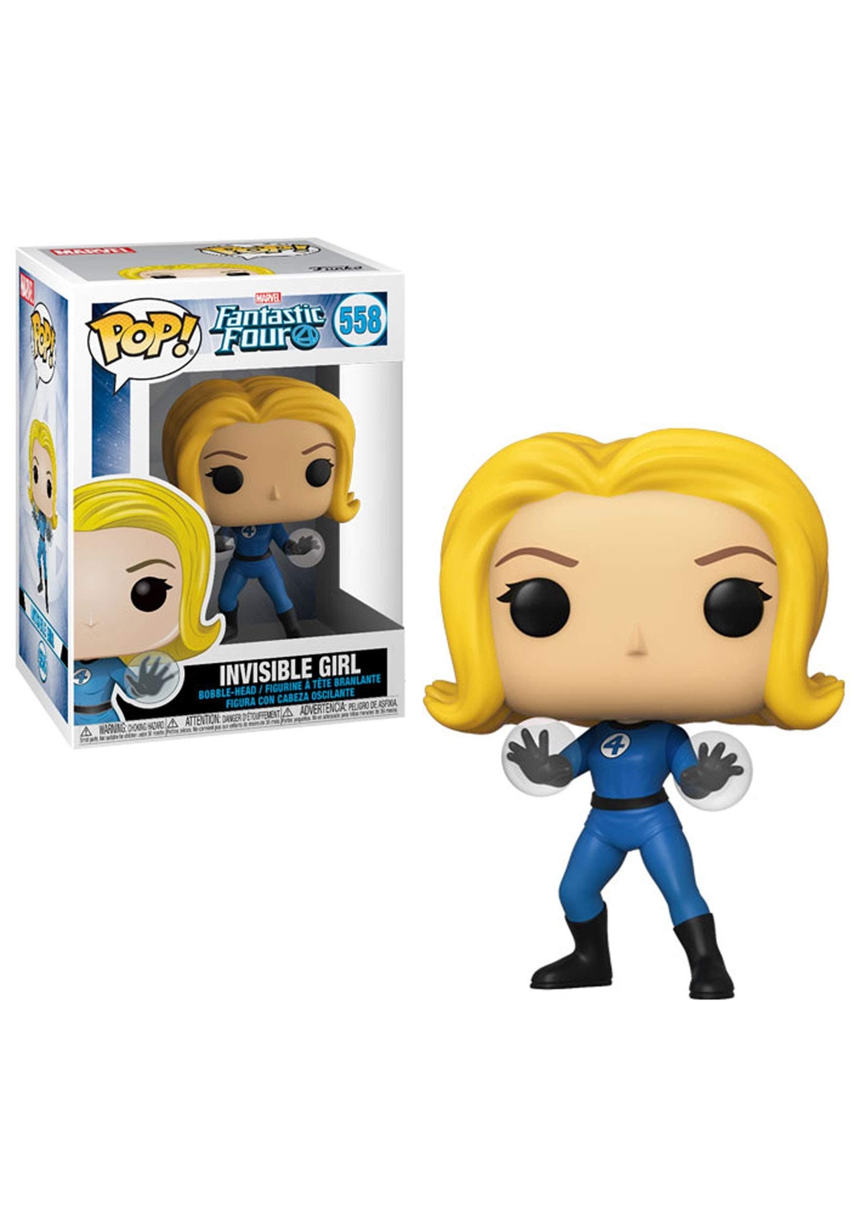 POP! Marvel: Fantastic Four - the Invisible Woman Girl - Collectable Vinyl Figure - Gift Idea - Official Merchandise - Toys for Kids & Adults - Comic Books Fans - Model Figure for Collectors