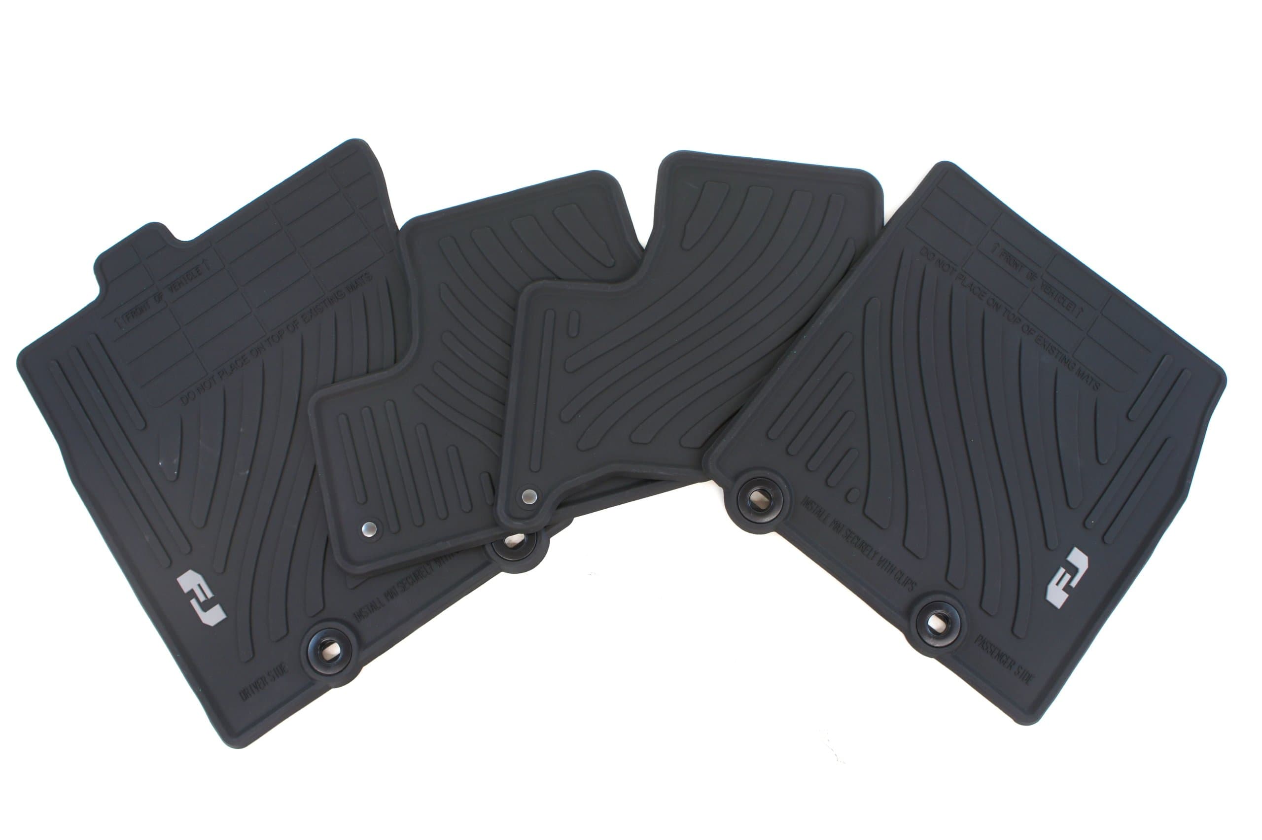 TOYOTA Genuine Accessories Front and Rear All-Weather Floor Mat (Black), Set of 4