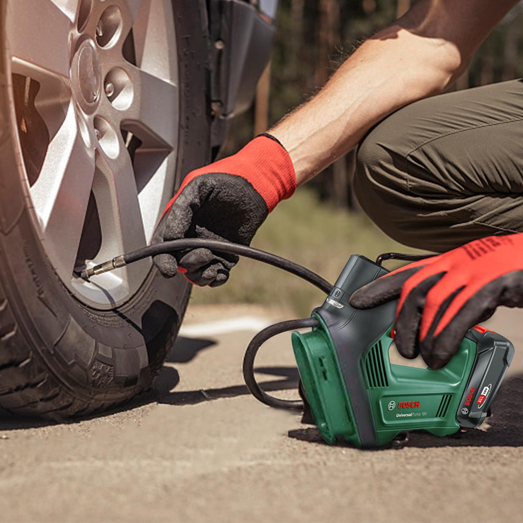 co2CREA Hard Travel Storage Case for Bosch Home and Garden Electric Air Pump/Air Compressor UniversalPump 18V,Case Only