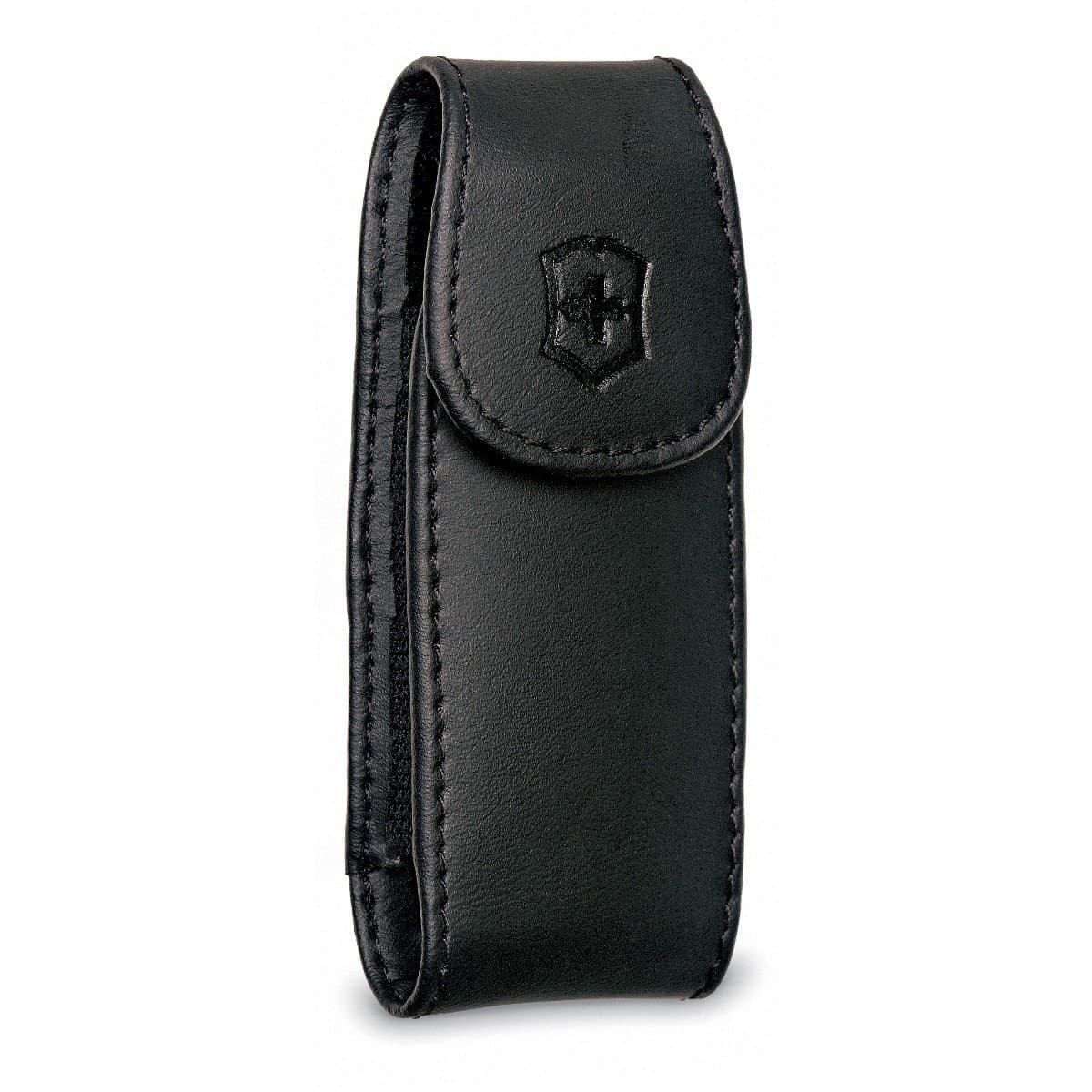 Victorinox Swiss Army Expandable Leather Knife Pouch and Belt Clip Black
