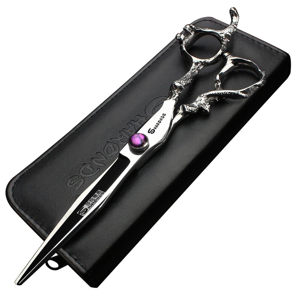7" 7.5" 8"9" Professional Hairdressing Scissors Barber Salon Hair Cutting Dragon Shears (Large). (7 inch—A)