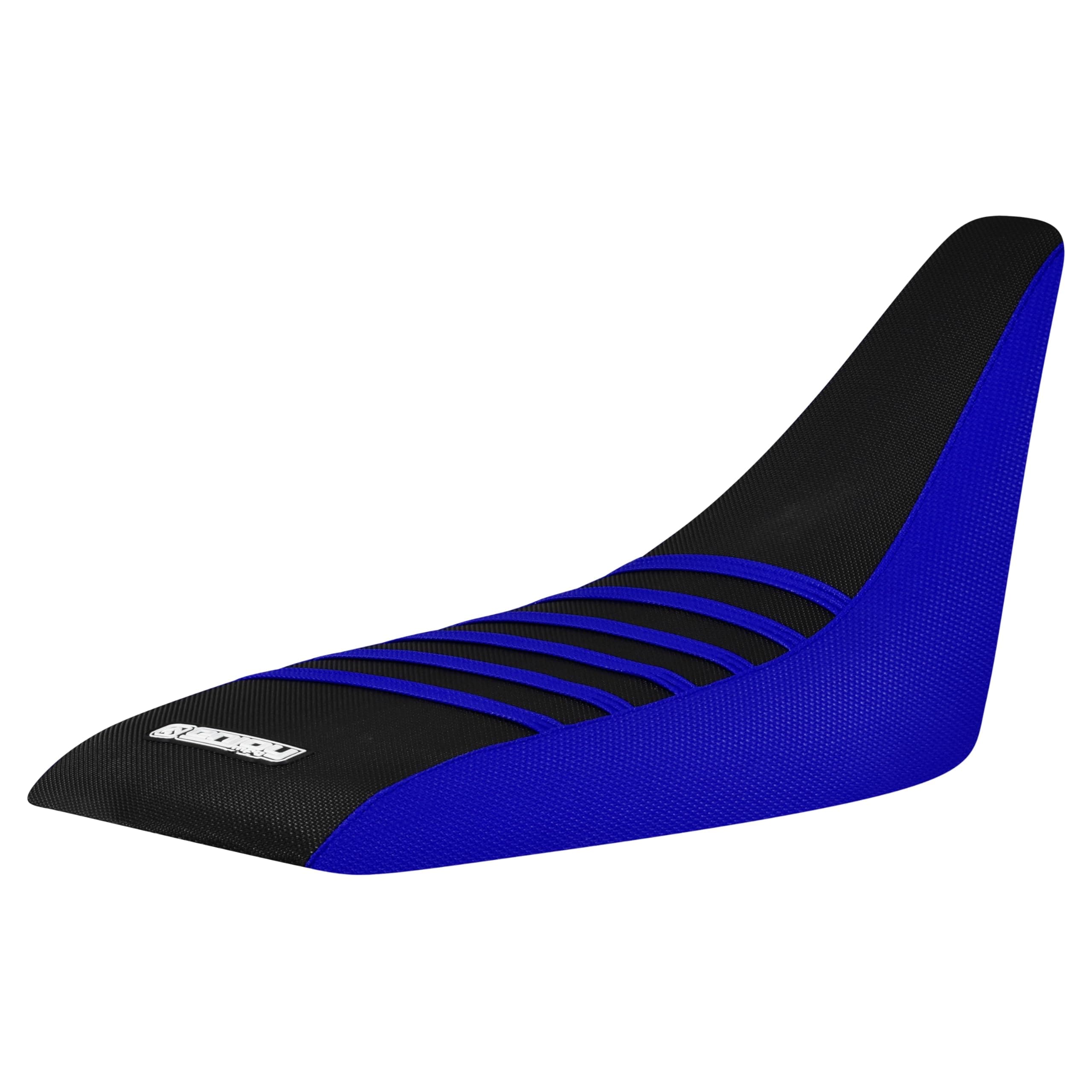 Seat Cover - Compatible with Yamaha 2001-2005 Raptor 660 Raptor 660R - #199 (Blue Sides/Black TOP/Blue Ribs)