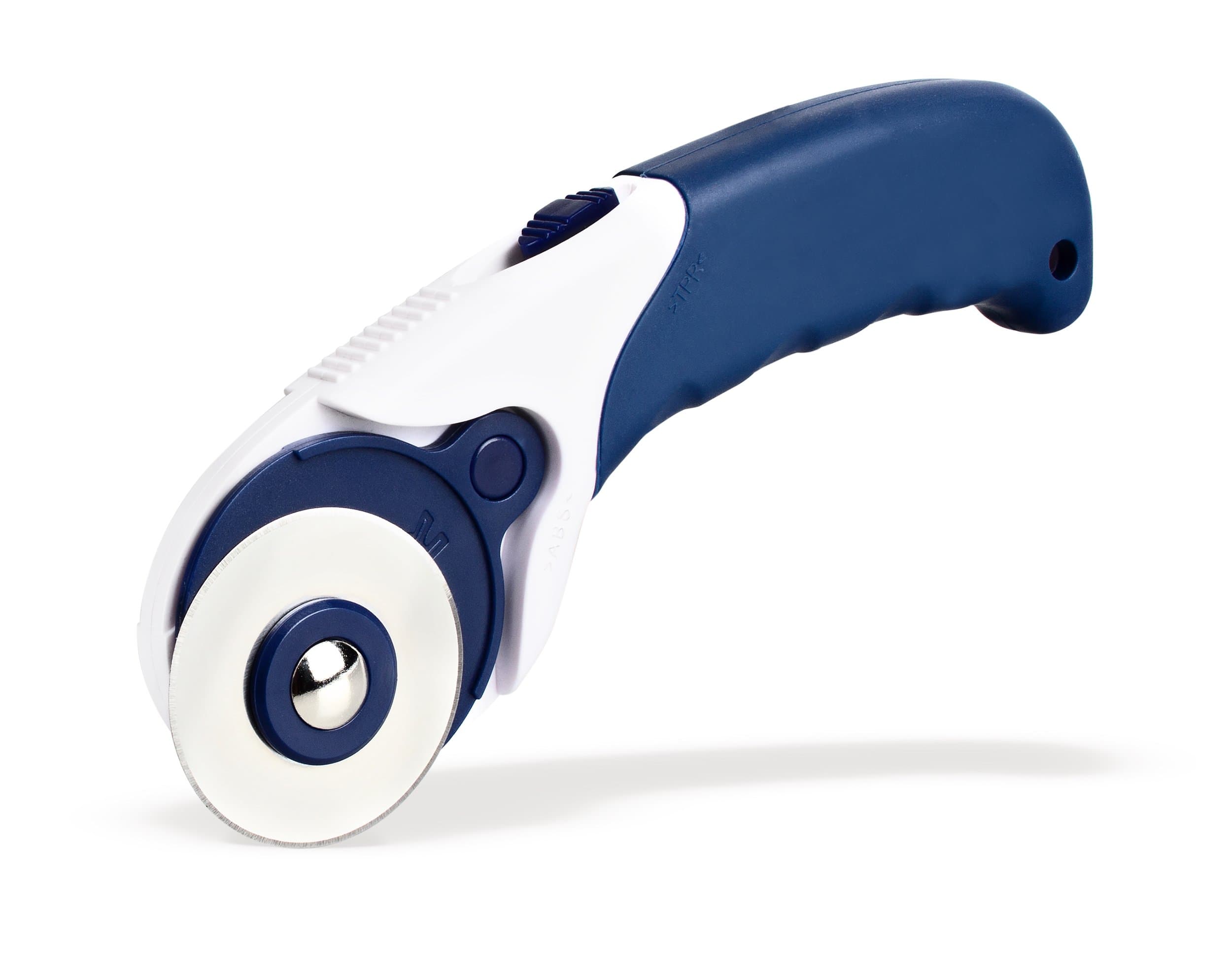 Rotary Cutter Set with Safety Razor and 4 Blades Included Quality, SK5 BLADES MADE FROM Rust-Proof Stainless Steel Rotary Trimmer Fabric Cutter Roller Blade