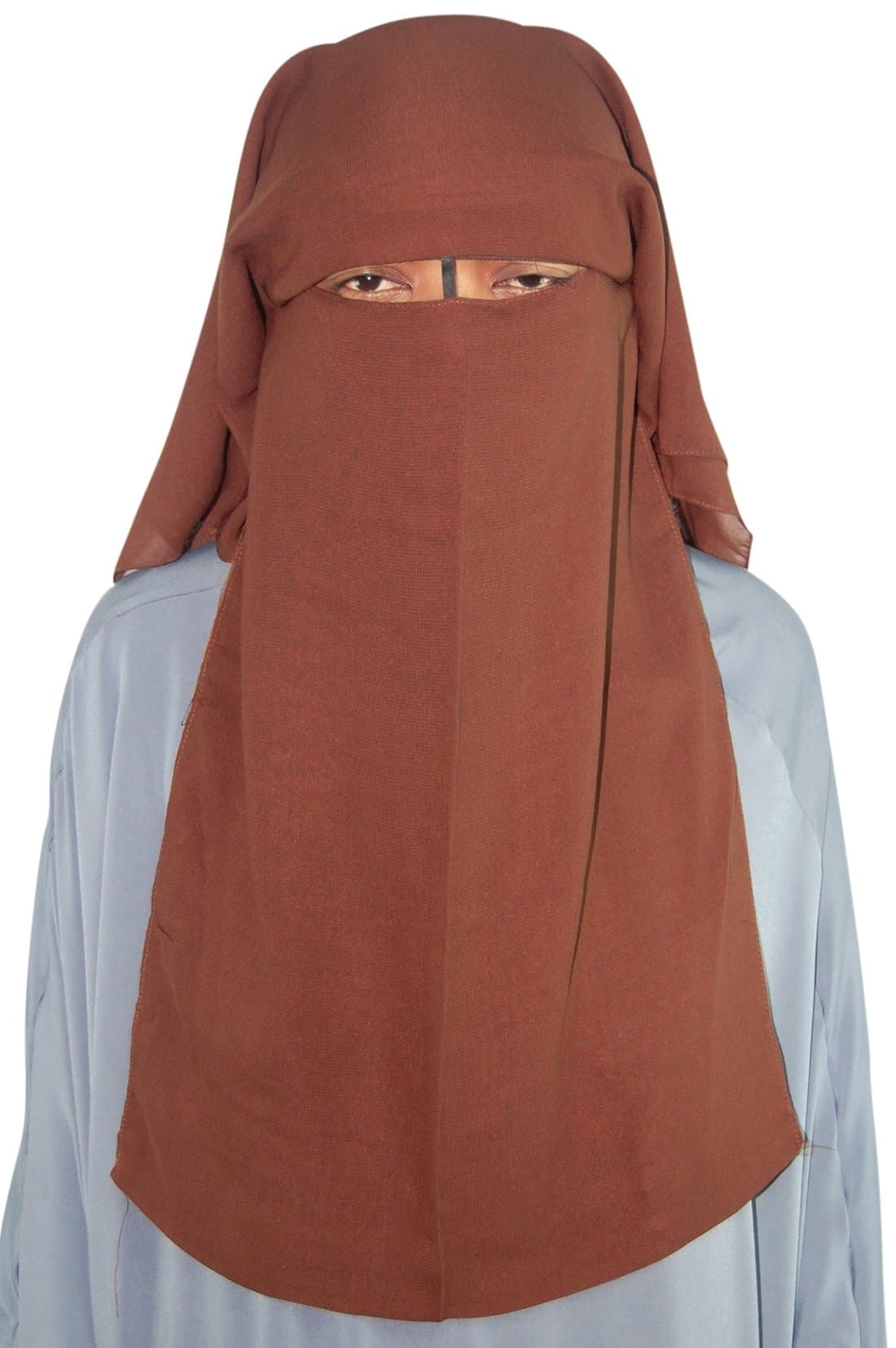 Saudi Niqab Face Veil For Muslim Women 3 Layers Hijab,Niqab,Burqa