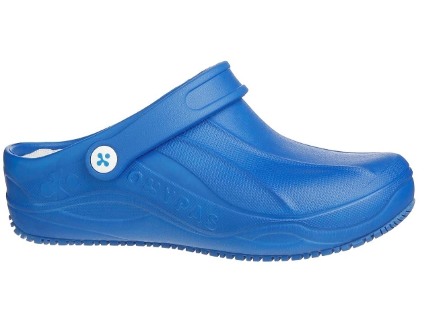 Oxypas 'Smooth' Anti-Slip, Anti-Static Clog, Suitable for Doctors, Nurses and All Medical Professionals (EU 37, Electric Blue)