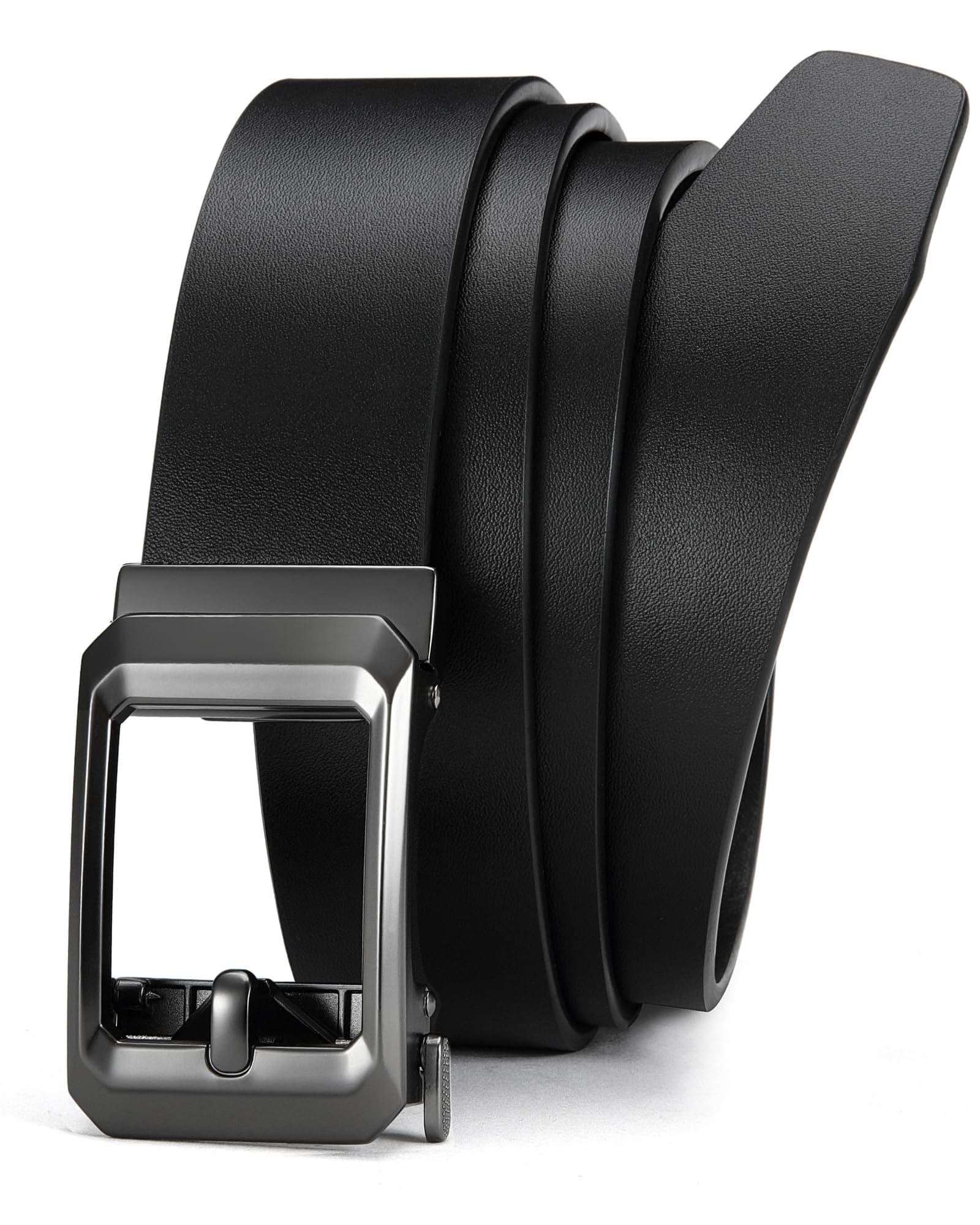 Ratchet Belt Men - 1.5" Slide Mens Belt Leather for Casual Dress Pant - Trim To Fit