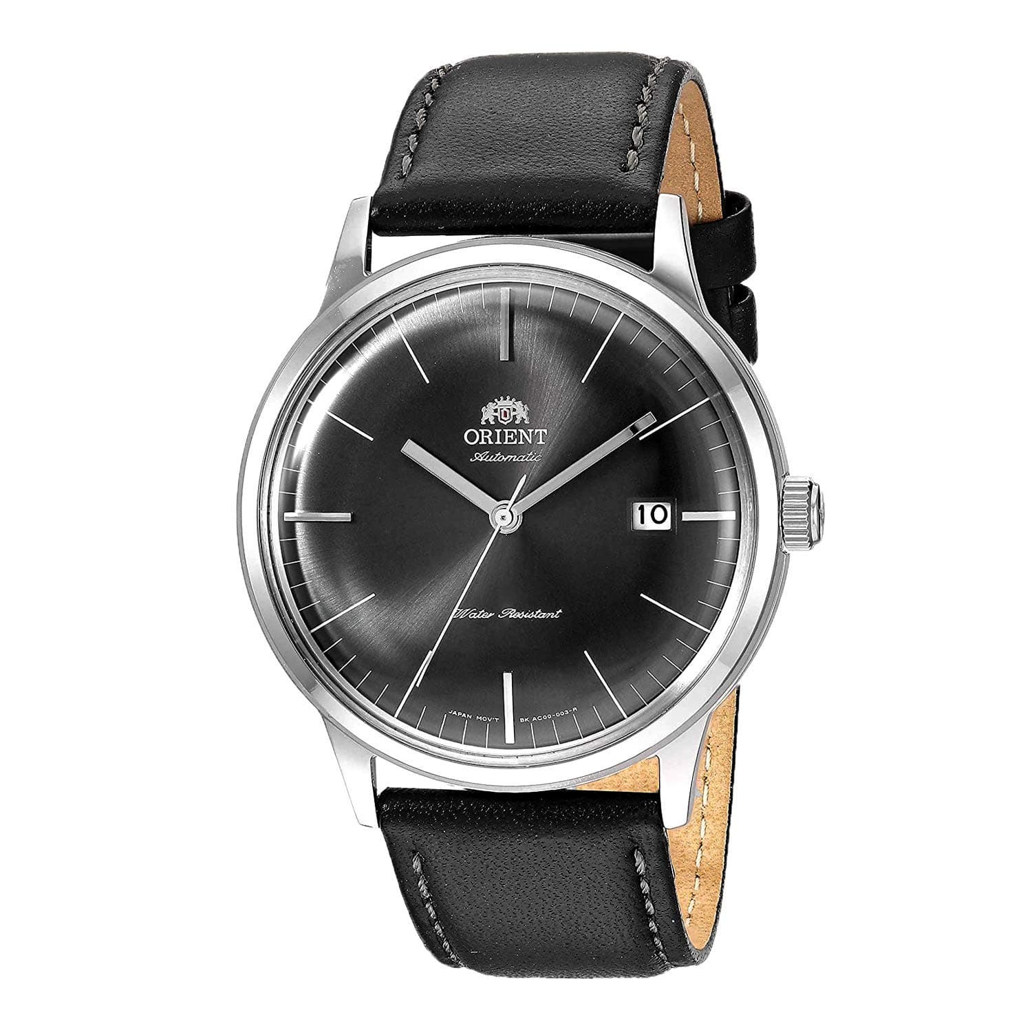Orient '2nd Gen Bambino Version III' Japanese Automatic Stainless Steel and Leather Dress Watch