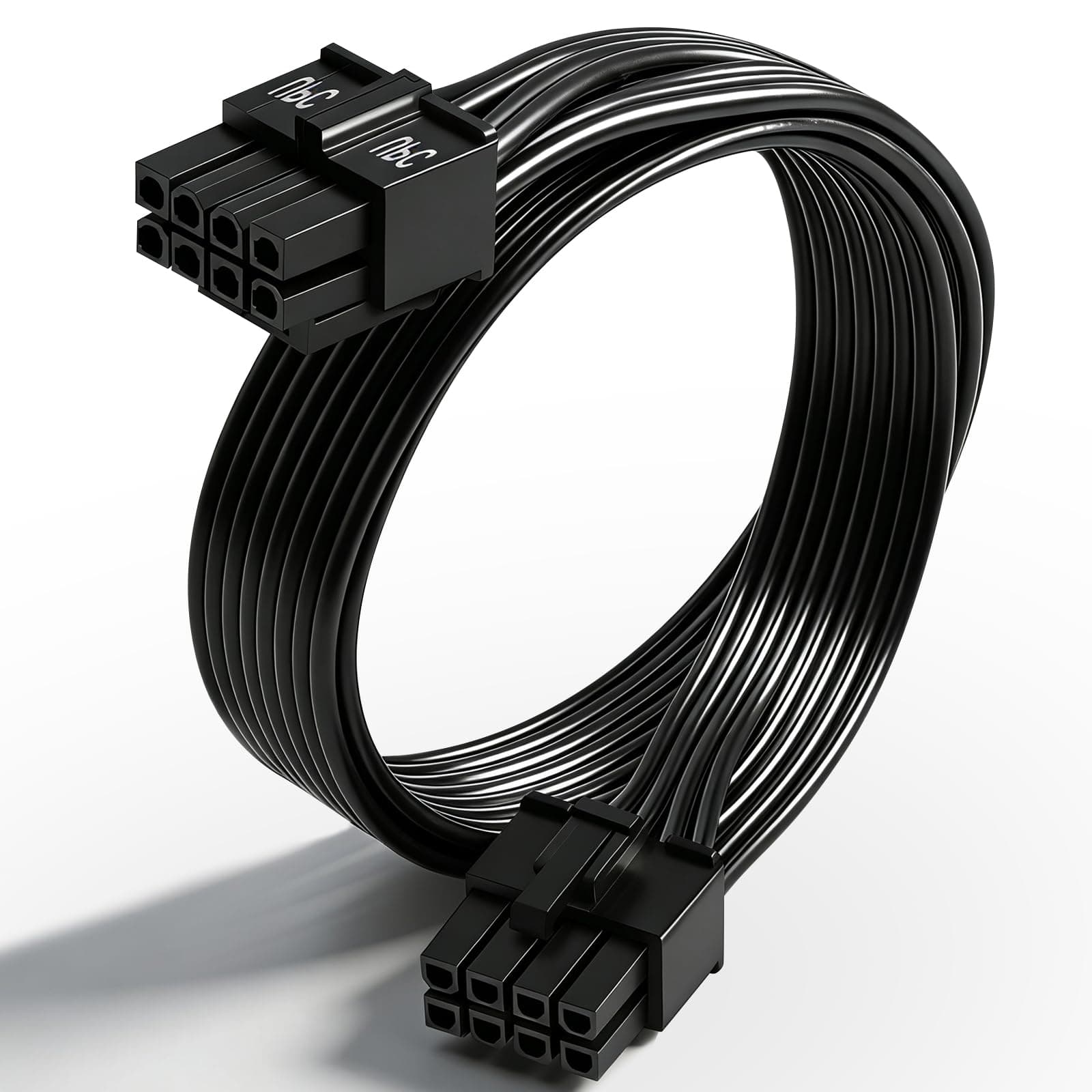 COMeap CPU 8 Pin Male to CPU 8 Pin (4+4 Detachable) Male EPS-12V Motherboard Power Adapter Cable for Corsair Modular Power Supply 25-inch(63cm)