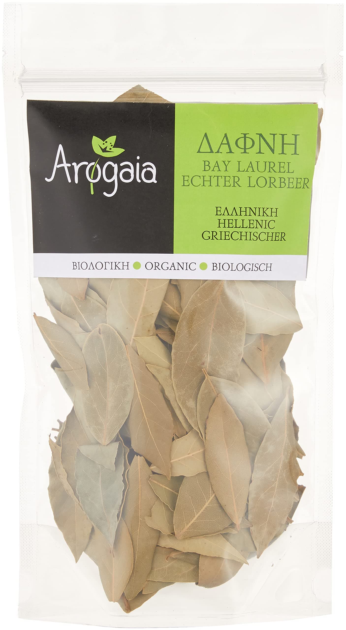 Arogaia Greek Organic Bay Laurel Leaves Flex Bag 20 g