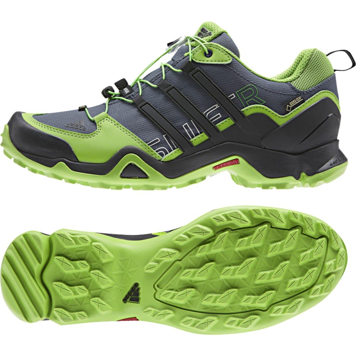 Adidas Terrex Swift R Gtx W Smi Solar Grn / Blck / Blck Women's Hiking Shoes - 9.5 D(M) US