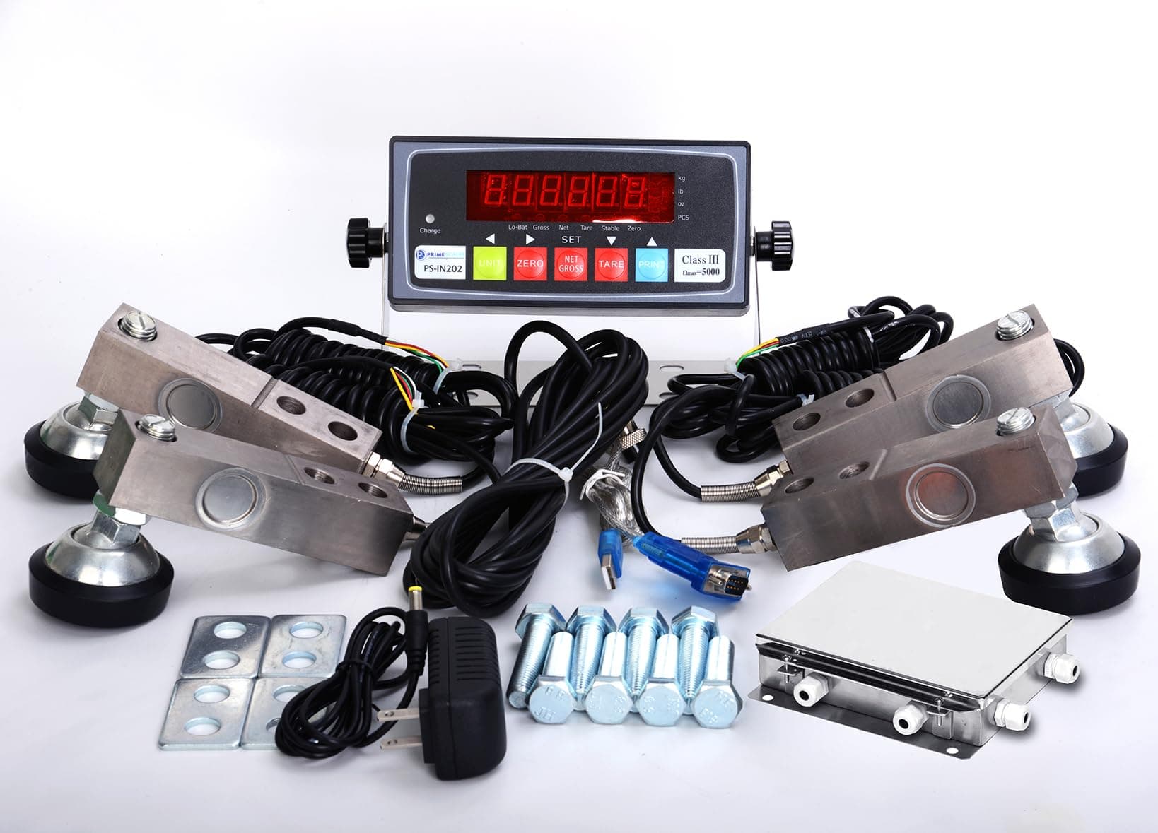 10,000lb Precision Floor Scale Kit/Livestock Scale Kit with NTEP Indicator