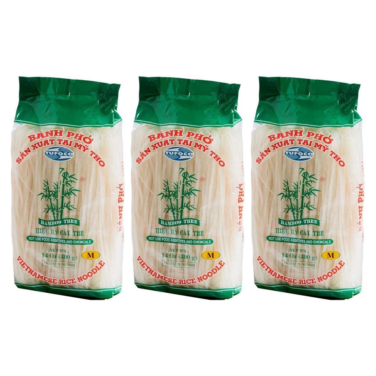 Bamboo Tree Rice Noodle (Medium- 3MM) 400g - Pack of 3