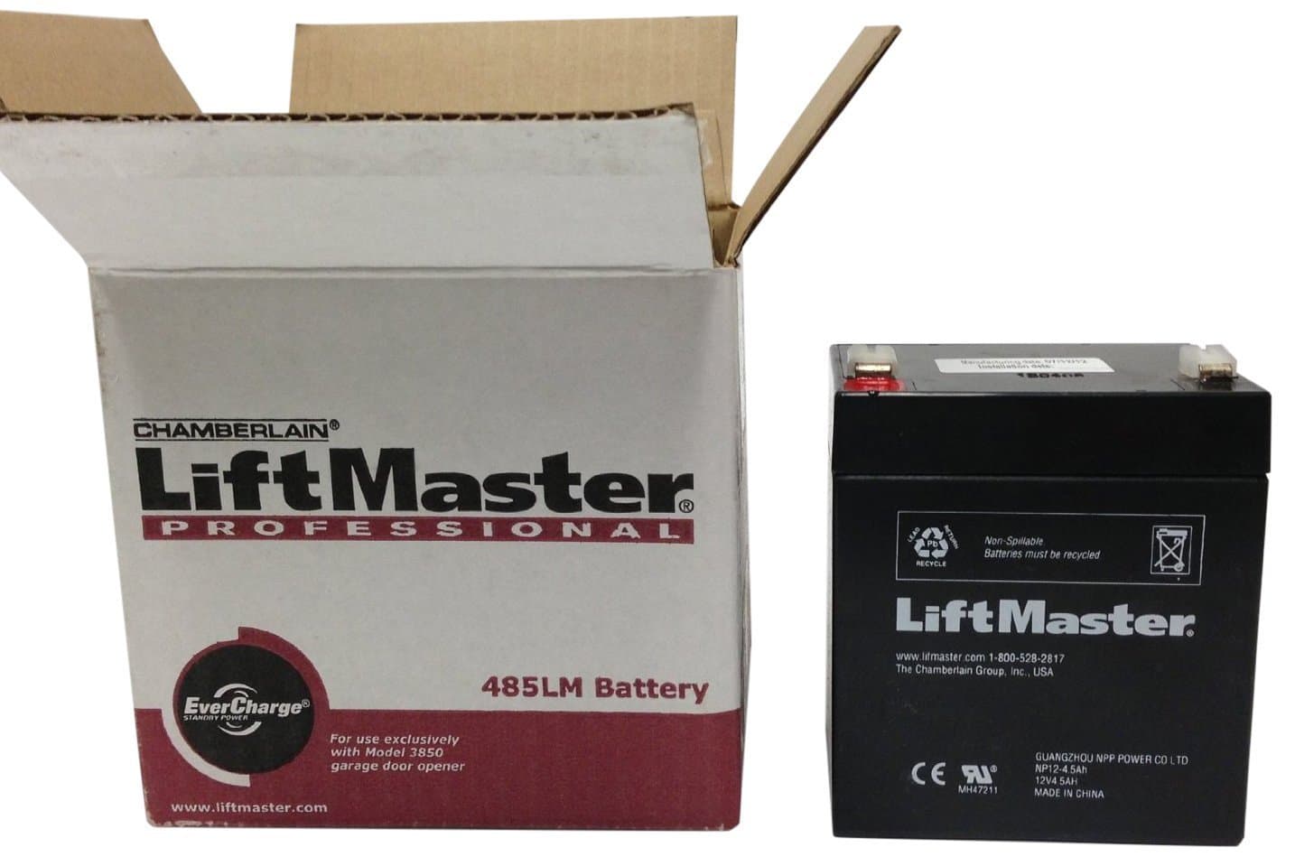 Liftmaster 485LM Battery LiftMaster Garage Door Openers 485LM Battery Backup, OEM