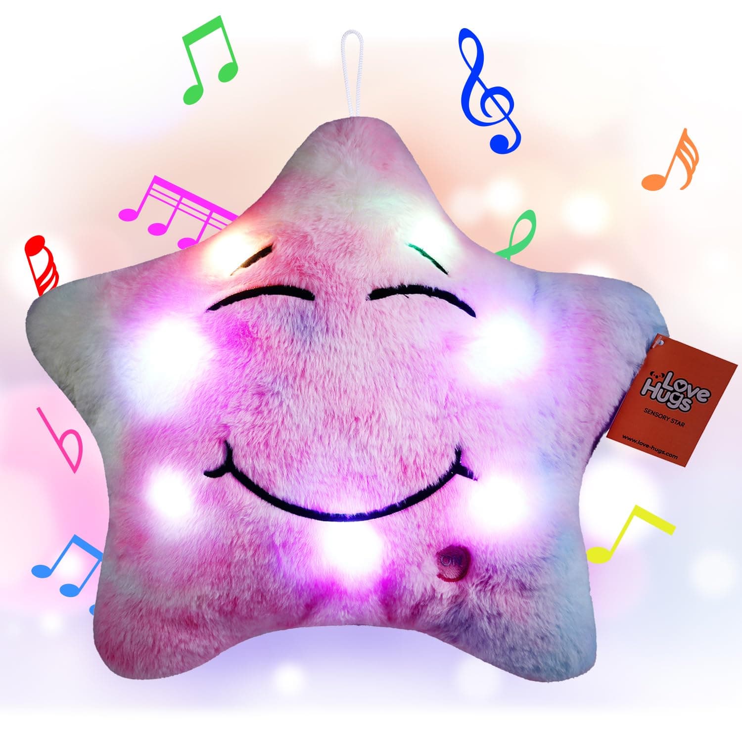 Musical Star Teddy Sensory Light - Sensory Toys For Autism - Sleep Aid For Kids - Light Up Toys Sensory Twinkle Twinkle Little Star Toy