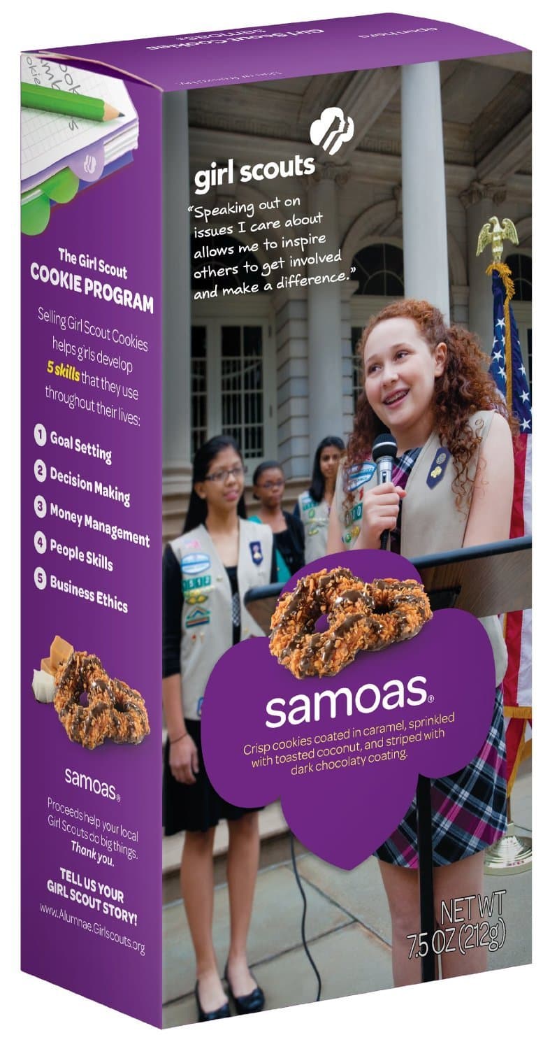 Girl Scout Cookies (Biscuits) (Samoas, 1 Box)