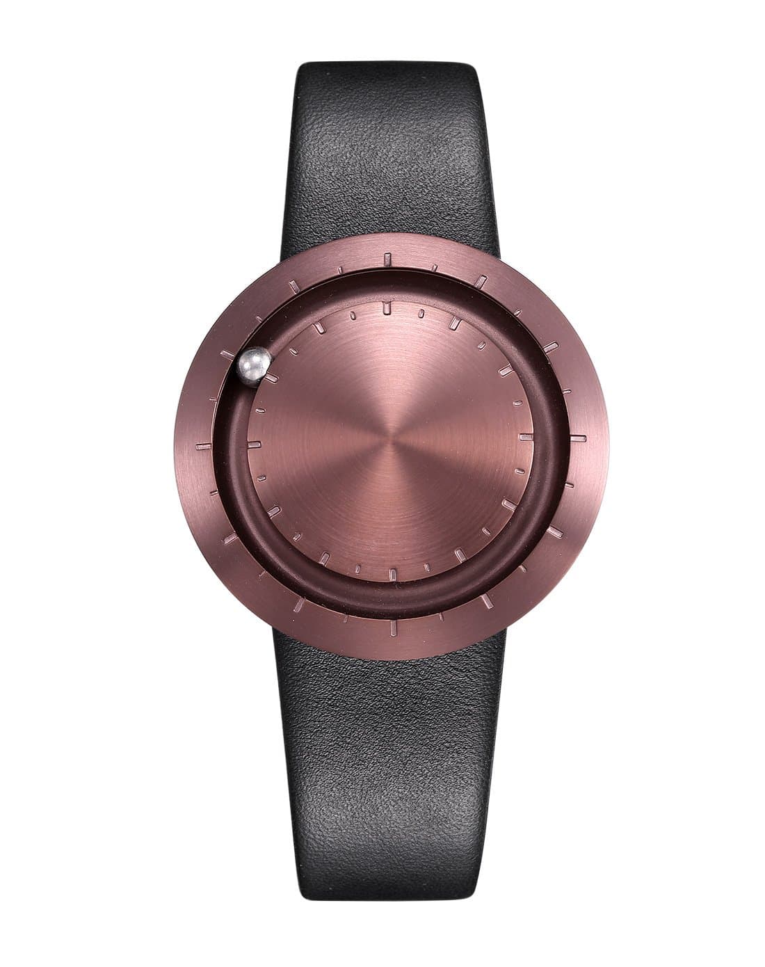 New, Brushed Polished Stainless Steel Designer Watch Lavaro Abacus Coffee – Made in Germany Case – A Great Watch with Swiss Quartz Movement – Steel Ball and Magnetic Analog 853562