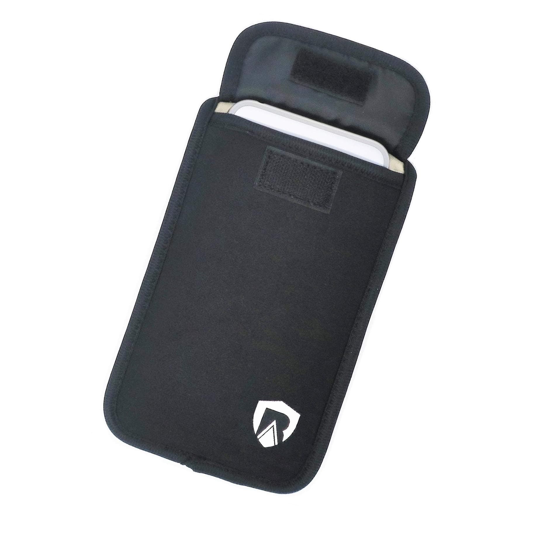 RadiArmor Anti-Radiation Cell Phone Sleeve – EMF Blocking Pouch That fits Most Cell Phones (Black, Large)