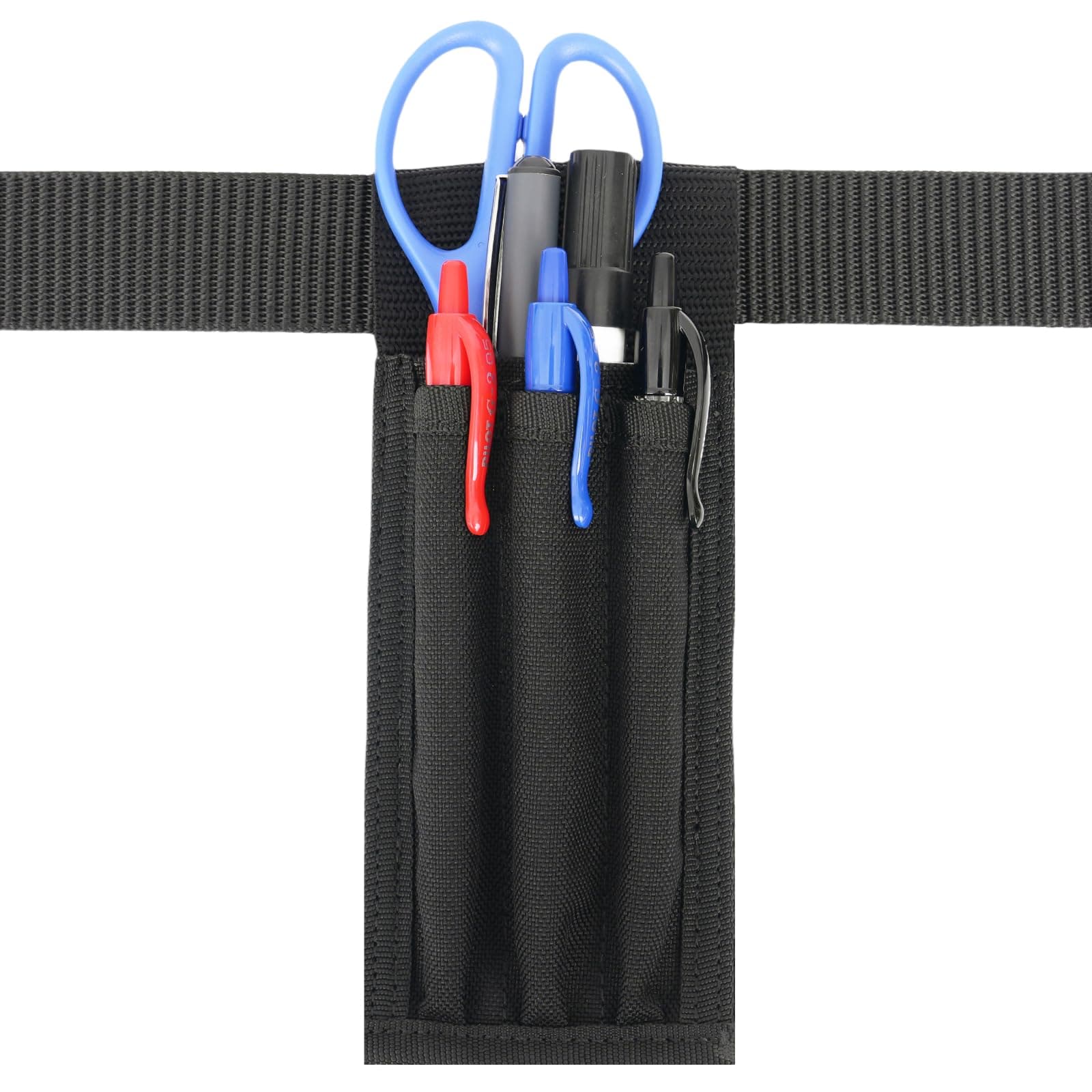 Belt Pen Holder, Pocket Protectors for Pens and Pencils, Tactical Pencil Pouch for Outdoor Work, Detachable Molle Pen Pouch Pocket Organizer Pouch, Adjustable Small Pocket Pen Holder