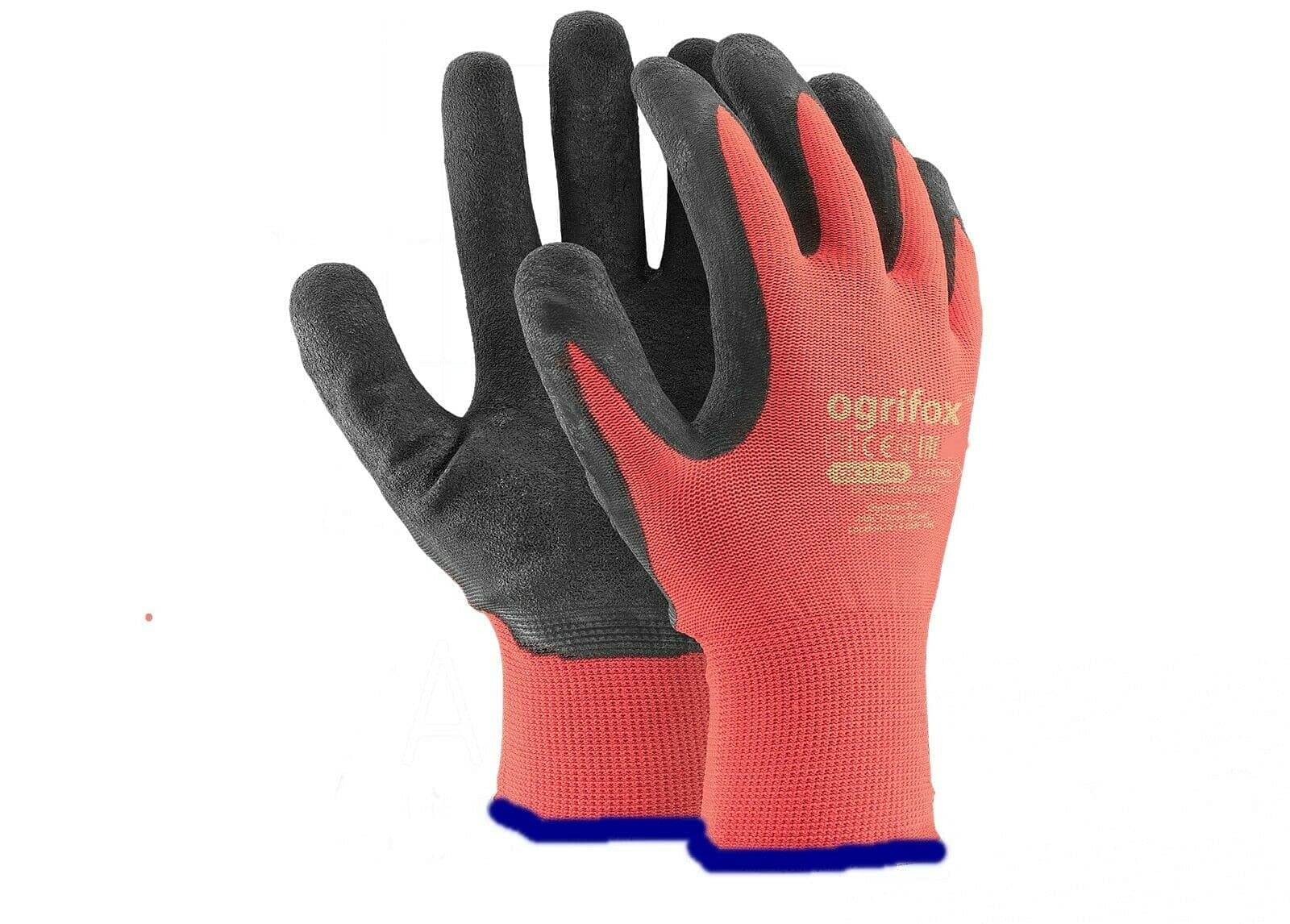 24 PAIRS NEW LATEX COATED WORK GLOVES SAFETY DURABLE GARDEN GRIP BUILDERS (M - 8)