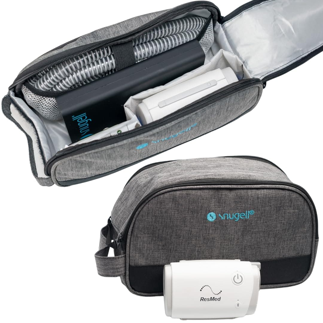 Snugell Travel CPAP Carrying Bag for ResMed AirMini by | Lightweight Design | Durable Fabric and Zippers | Versatile Storage Pockets and Compartments for CPAP Accessories | Includes Bag Only