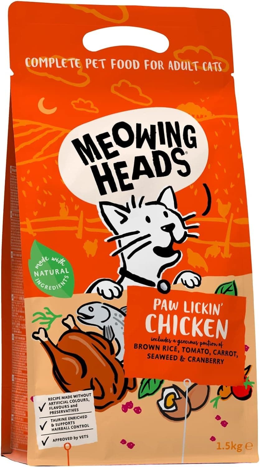 Complete Dry Cat Food 1.5kg - Paw Lickin' Chicken - Vet Approved