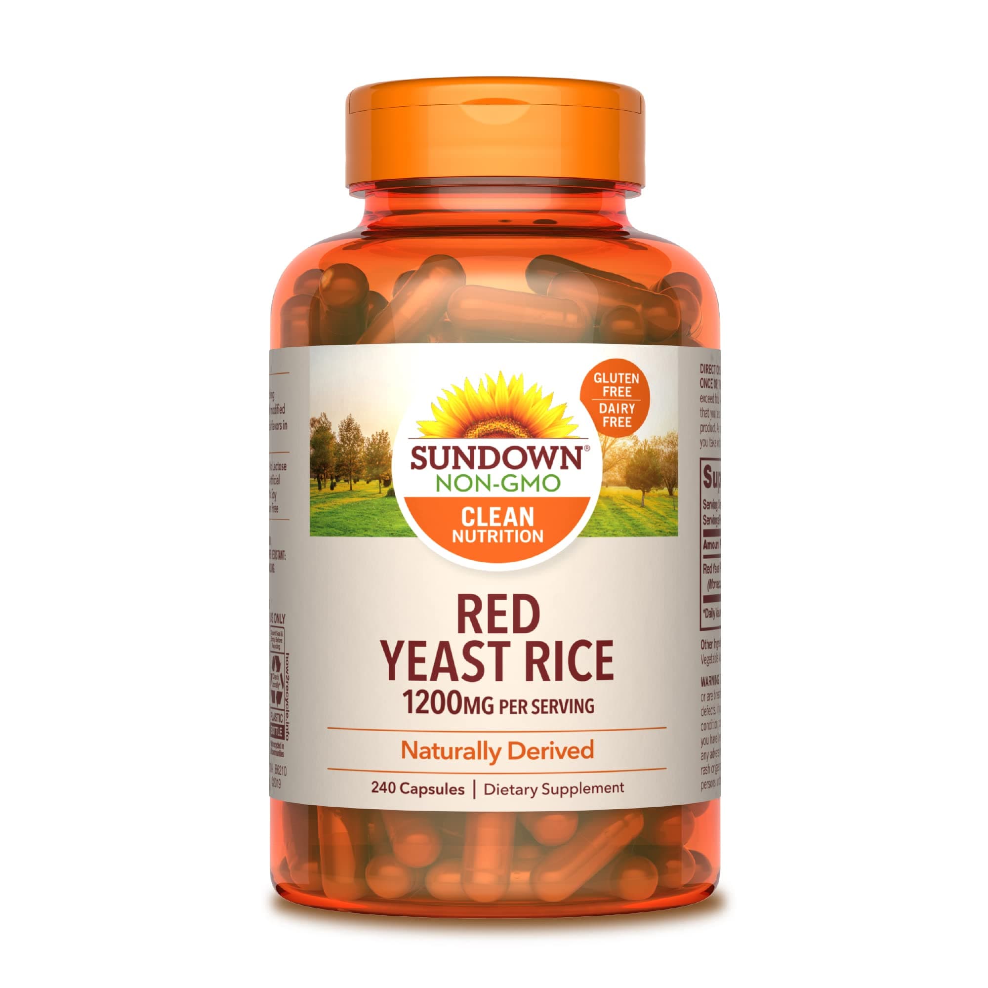Sundown Red Yeast Rice 1200 mg, 240 Capsules