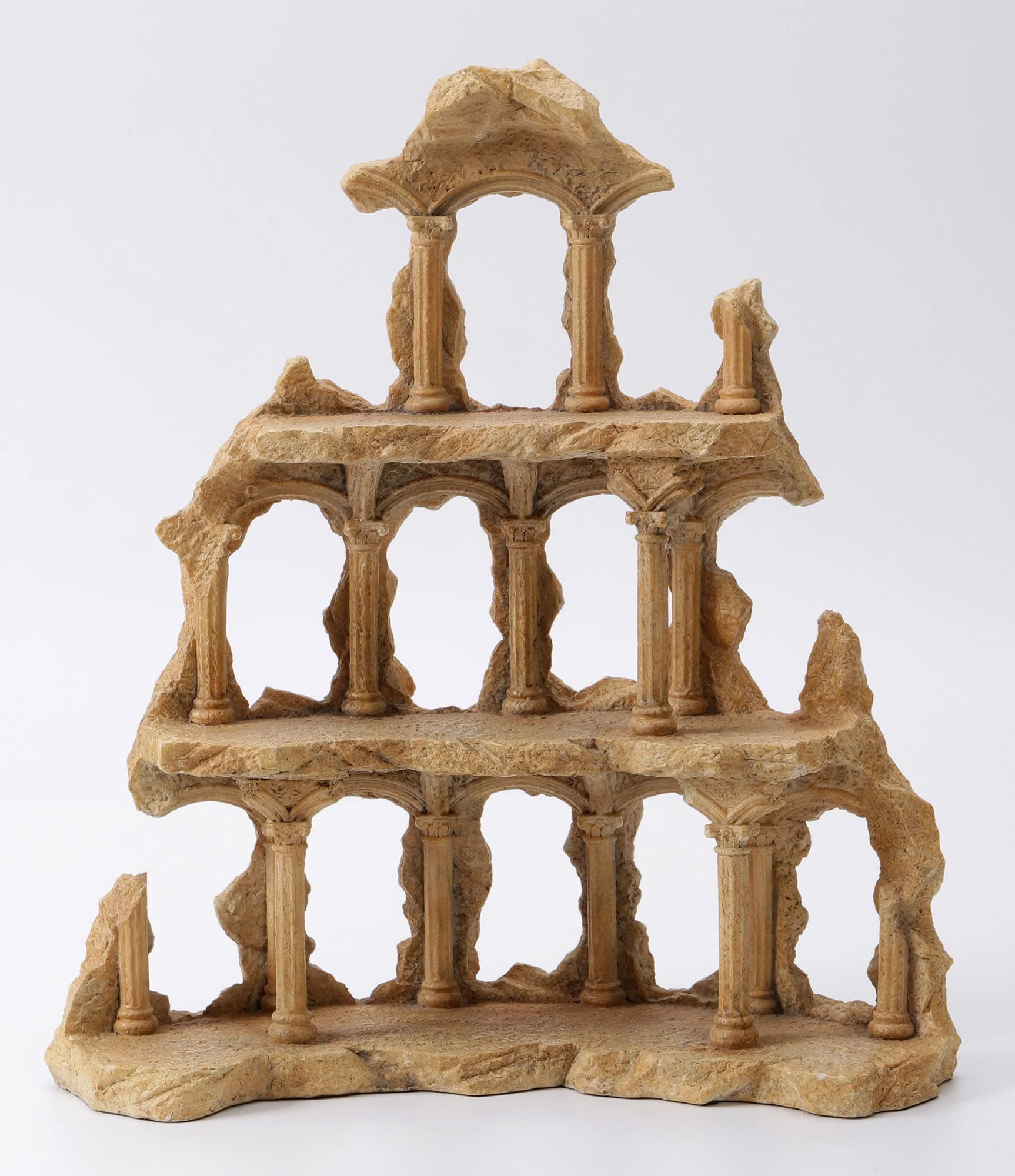 14 1/4 Inch Tall Mount Olympus Figurine Display Stand Polyresin Sculpture