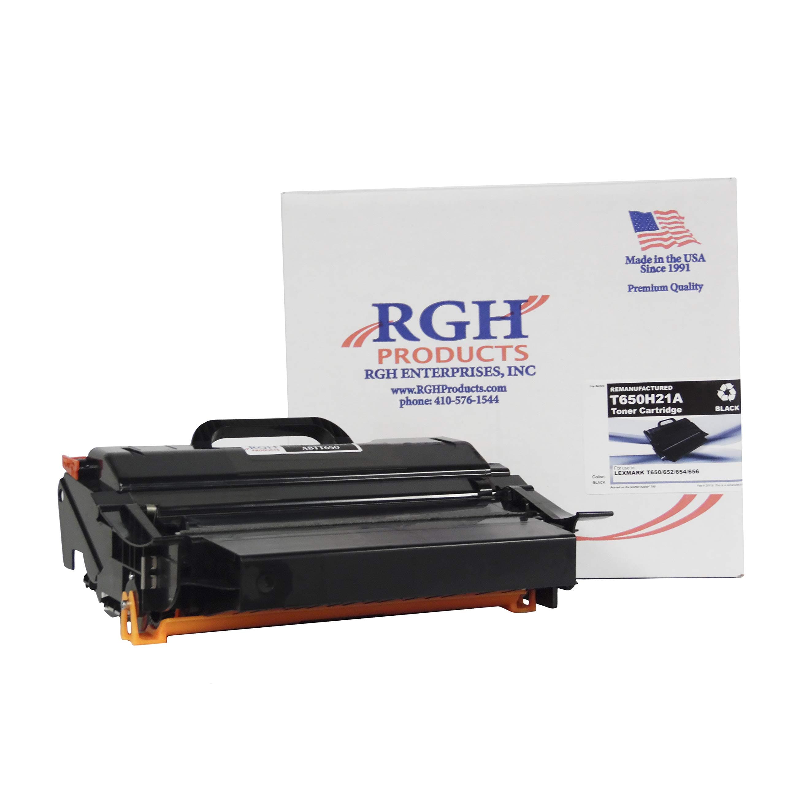 RGH Products(TM) Remanufactured ABTT650 Toner Cartridge Tray, Replacement for Lexmark T650H21A for use in Lexmark T650 / T652 / T654 / T656 / T650H21A, T650DN, T650DTN, T652DN, T652N Printer.