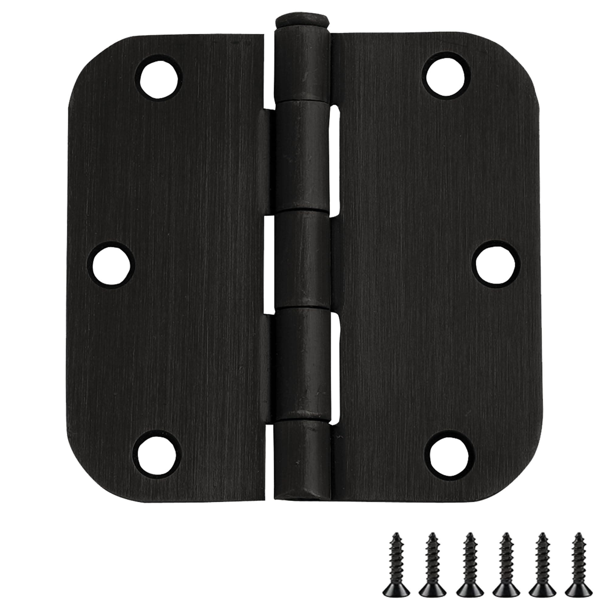 Design House 3-Pack 3.5-Inch x 3.5-Inch Interior Door Hinges with 5/8-Inch Radius, Oil Rubbed Bronze, Heavy Duty Steel Construction, Left- or Right-Handed – Design House, 181438
