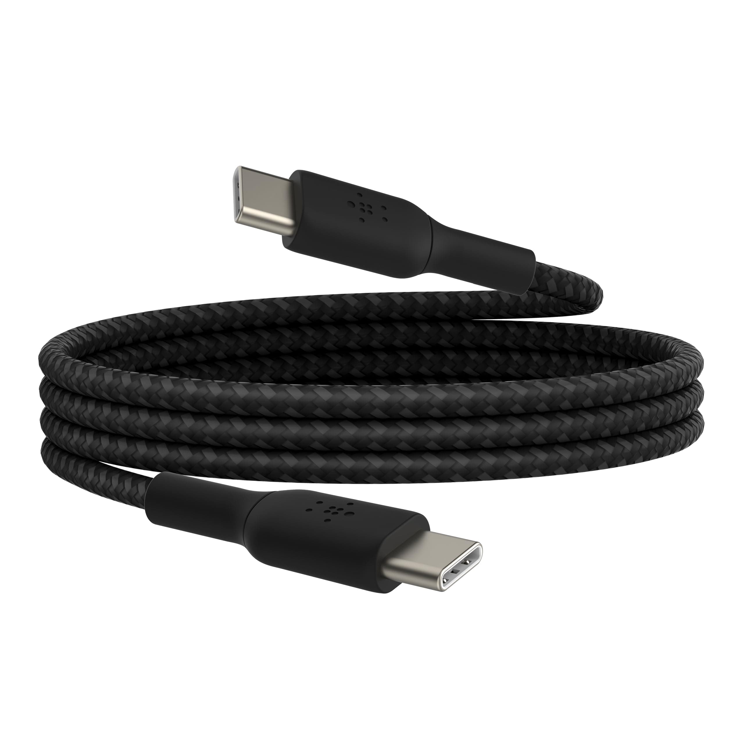 Fast Charge braided USB C to fast charger cable, USB type C charger cable fast charging for iPhone 15, Samsung Galaxy S23, Google Pixel, iPad, MacBook, Nintendo and more - 1m, Black