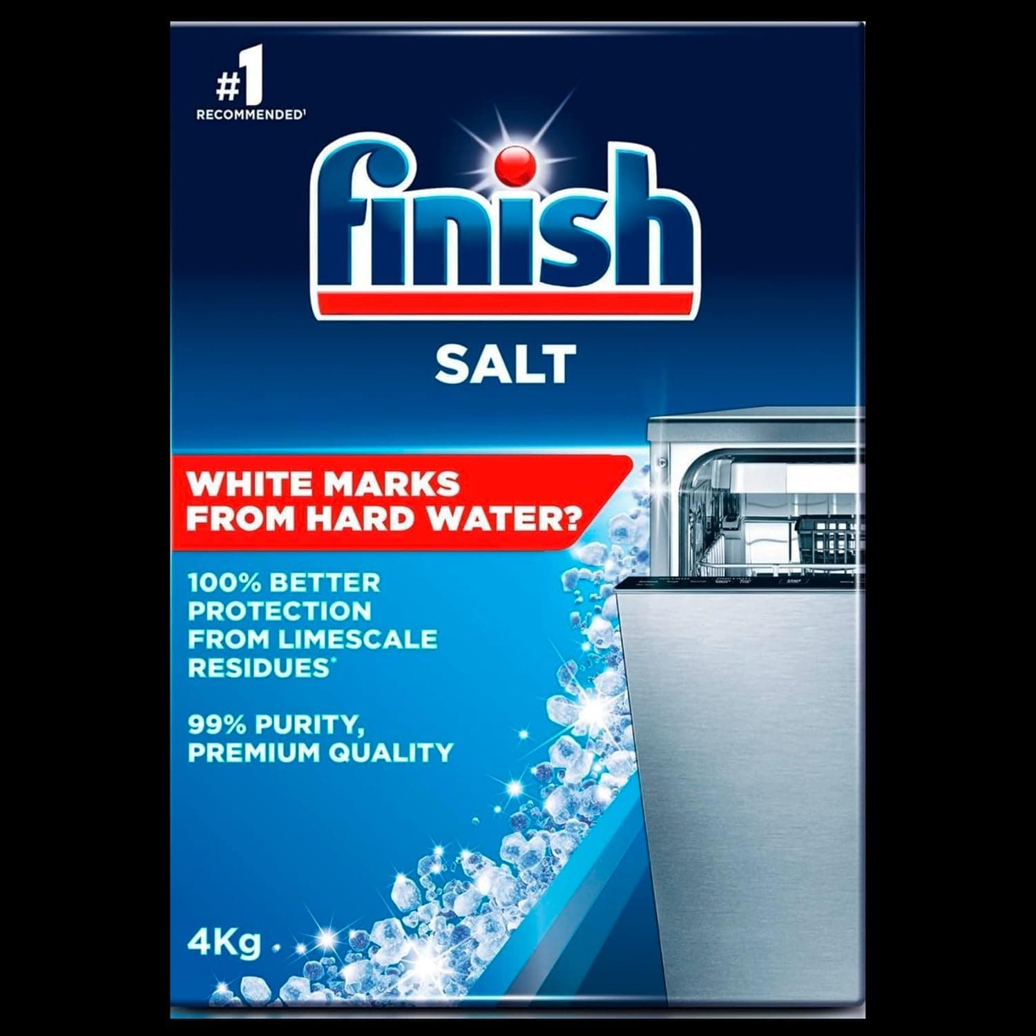 Dishwasher Salt Box, 4kg, Prevents Limescale Build Up, Effective against Hard Water