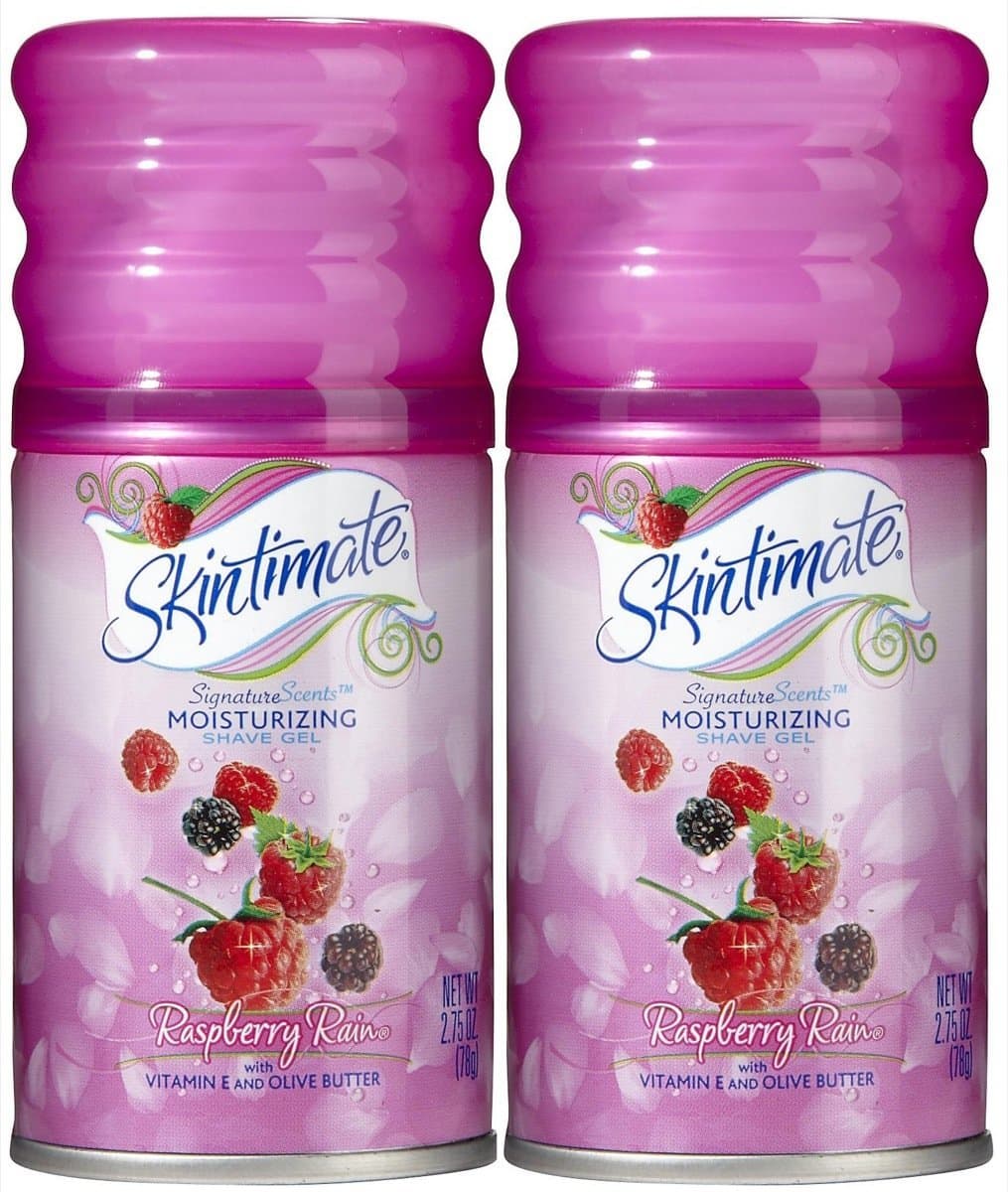 SkintimateSignature Scents Moisturizing Shave Gel, Raspberry Rain - 2.75 oz - 2 pk