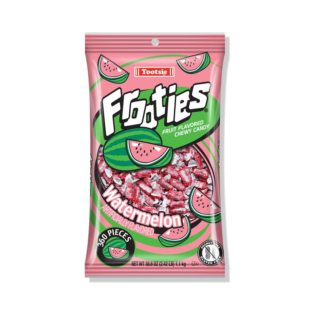 Pink Watermelon Frooties Tootsie Rolls (360 Pieces)