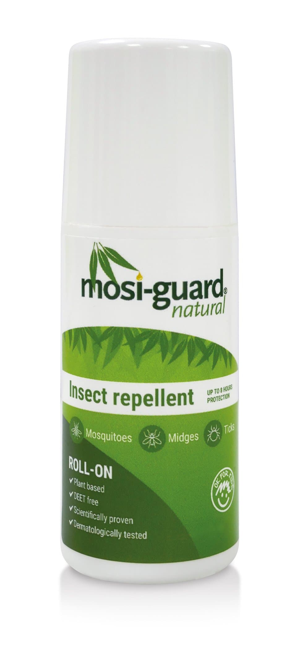 Mosiguard Natural Insect Repellent Roll On 50ml | Deet Free | Aeroplane Cabin Bag Approved | Suitable for adults and children, 60ml, pack of 1