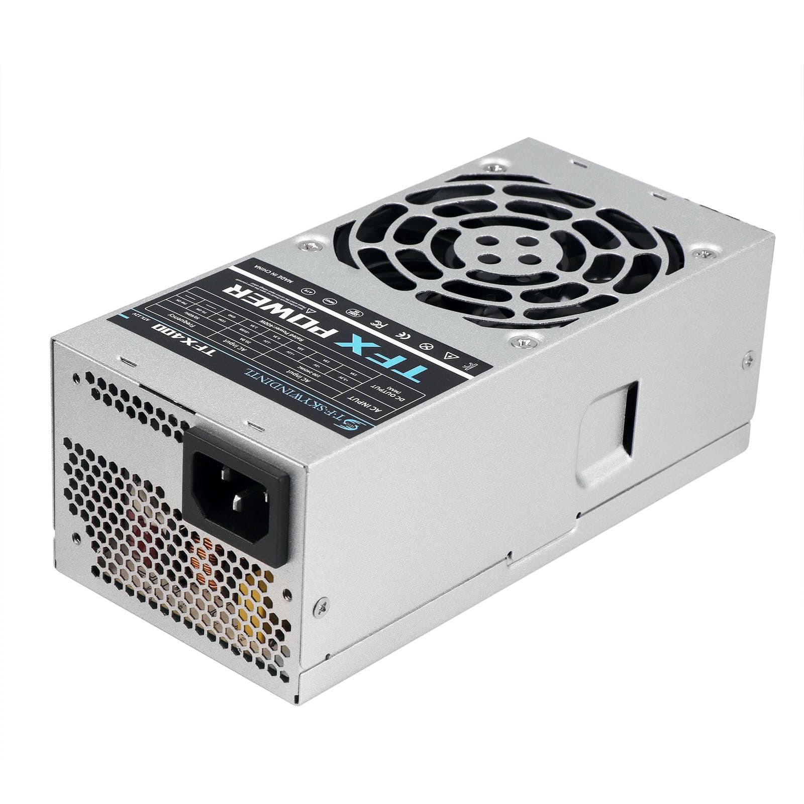 TFX Power Supply 400W PSU Fixed Cable Stand Full Voltage 110-240V with 20+4Pin Mainboard Power for Desktop NAS POS Mini ITX