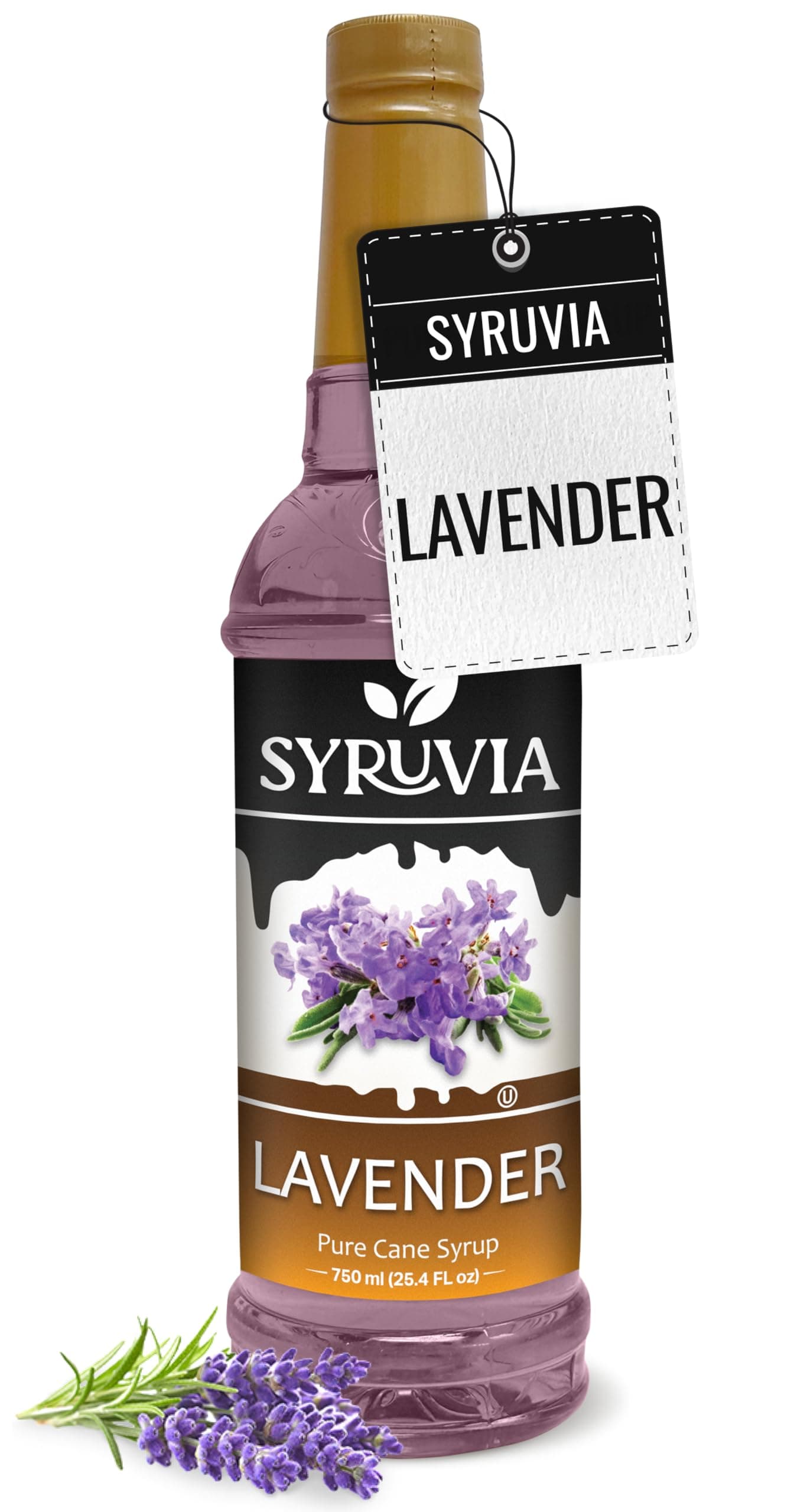Coffee Syrup, Lavender Flavored Syrup for Drinks, Lattes, and Desserts – 25.4 fl oz