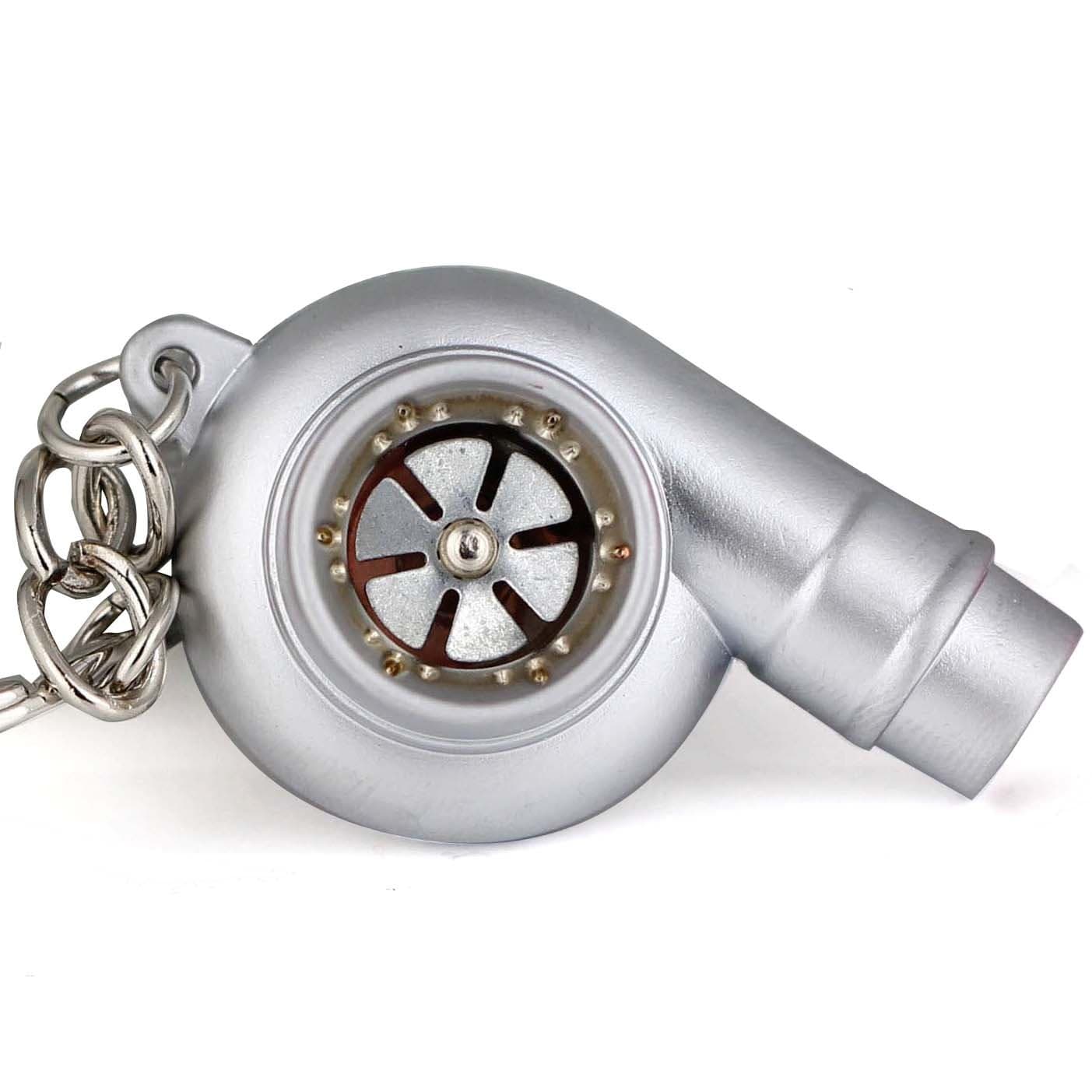 maycom Creative Sleeve Spinning Turbo Turbine Turbocharger Keychain Key Chain Ring Keyring Keyfob