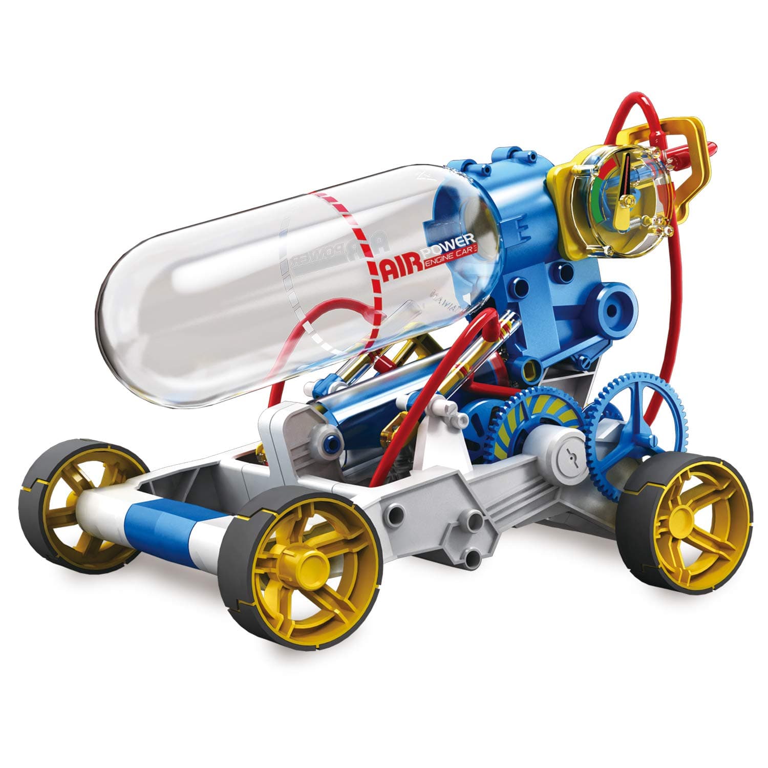 Elenco Teach Tech “Air Screamer”, Compressed Air Powered Racing Vehicle, STEM Building Sets for Kids 10+