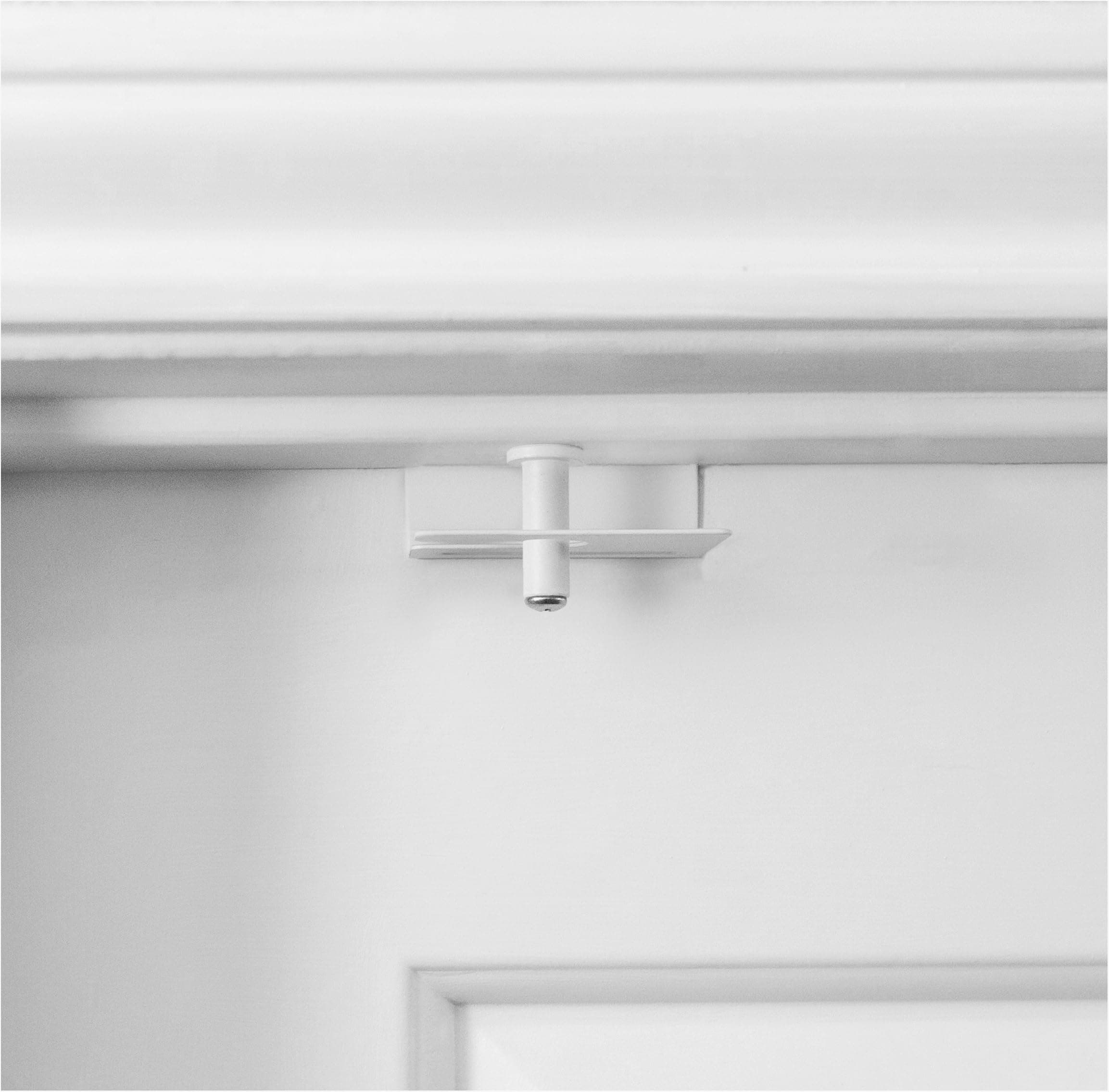 1 Pack - GlideLok Child Safety Door Top Lock Made of Durable Metal (Not Plastic Like Other Models) | for Babyproofing & Childproofing Interior/Exterior Doors | Adults Can Open Door from Both Sides