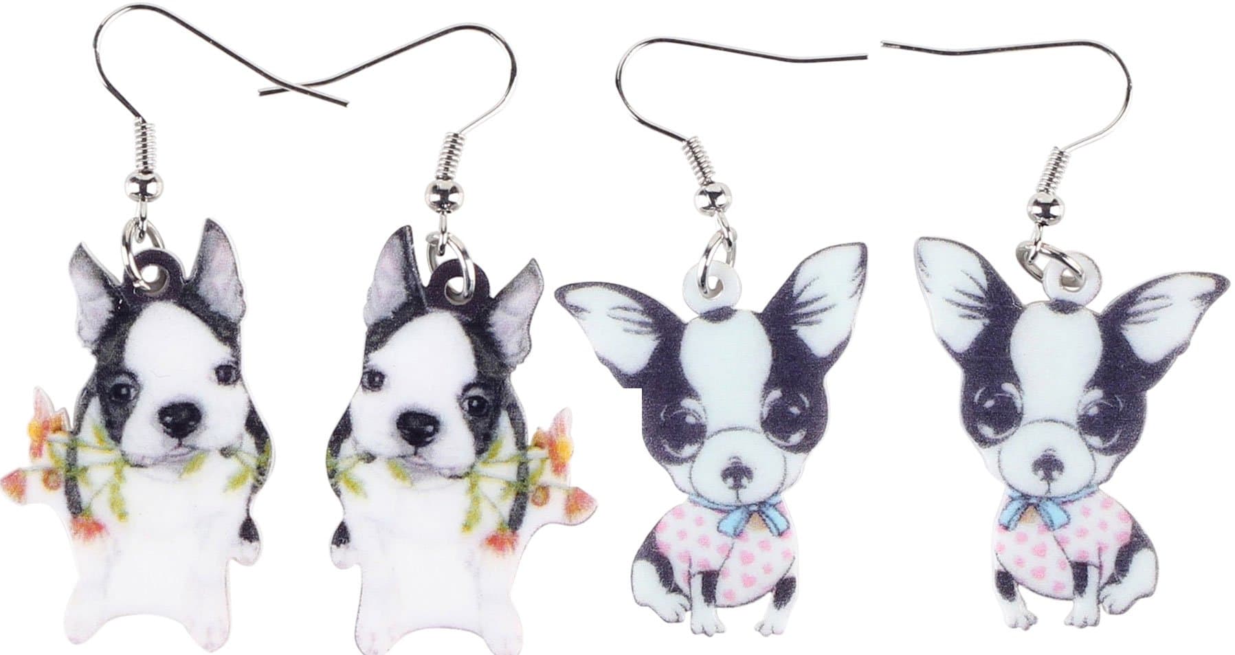 2 Super Cute Pairs of Kawaii Girls Puppies Earrings from Jenna Lyn