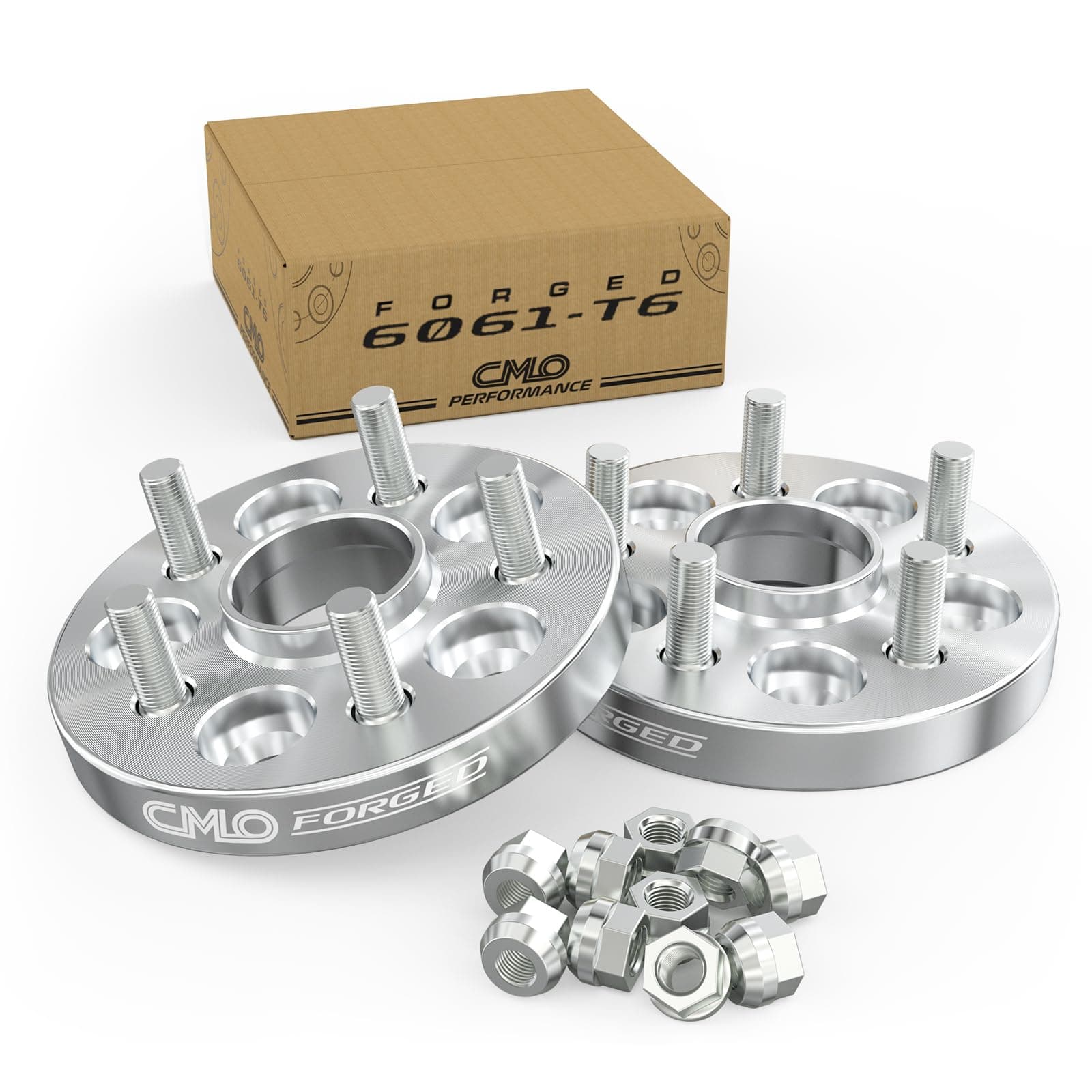 Customadeonly 5x100 Forged Hubcentric Wheel Spacers 25mm (1 Inch) (2pcs) – Compatible for Toyota Corolla, Prius, Matrix, Celica, Scion tC, Lexus CT200h, Pontiac Vibe (54.1mm CB, M12x1.5 Studs)