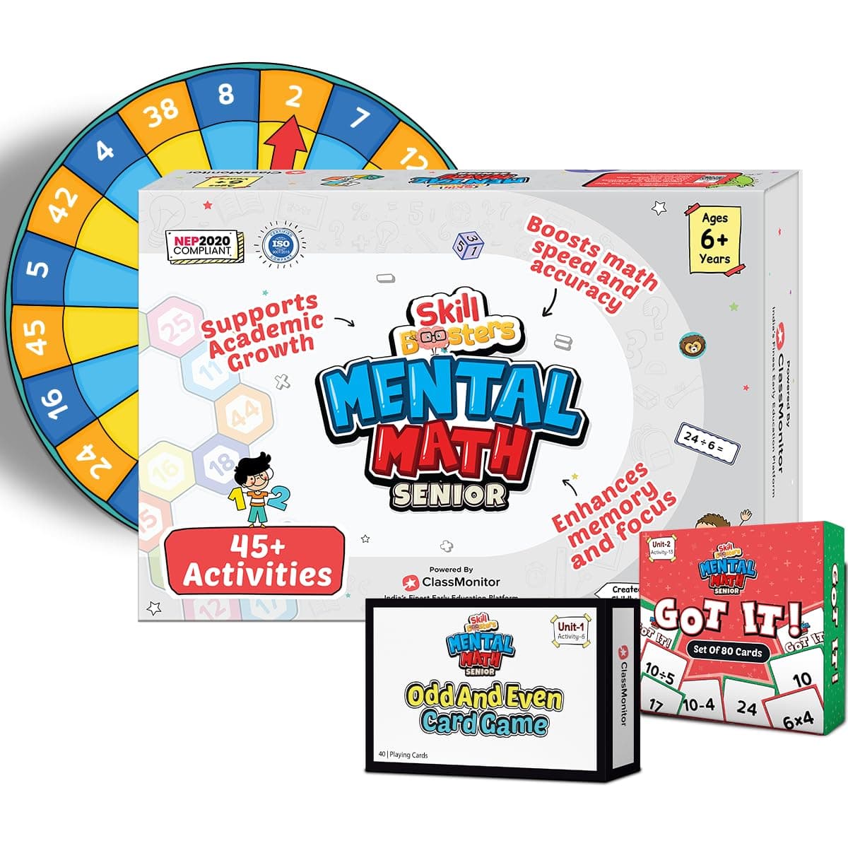 - Senior Mental Math Kit for Ages 6+ | Challenging Math Activities for Kids | 180+ Activities| Boosts Numeracy and Logical Thinking | Developed by Expert Educators and Mathematicians