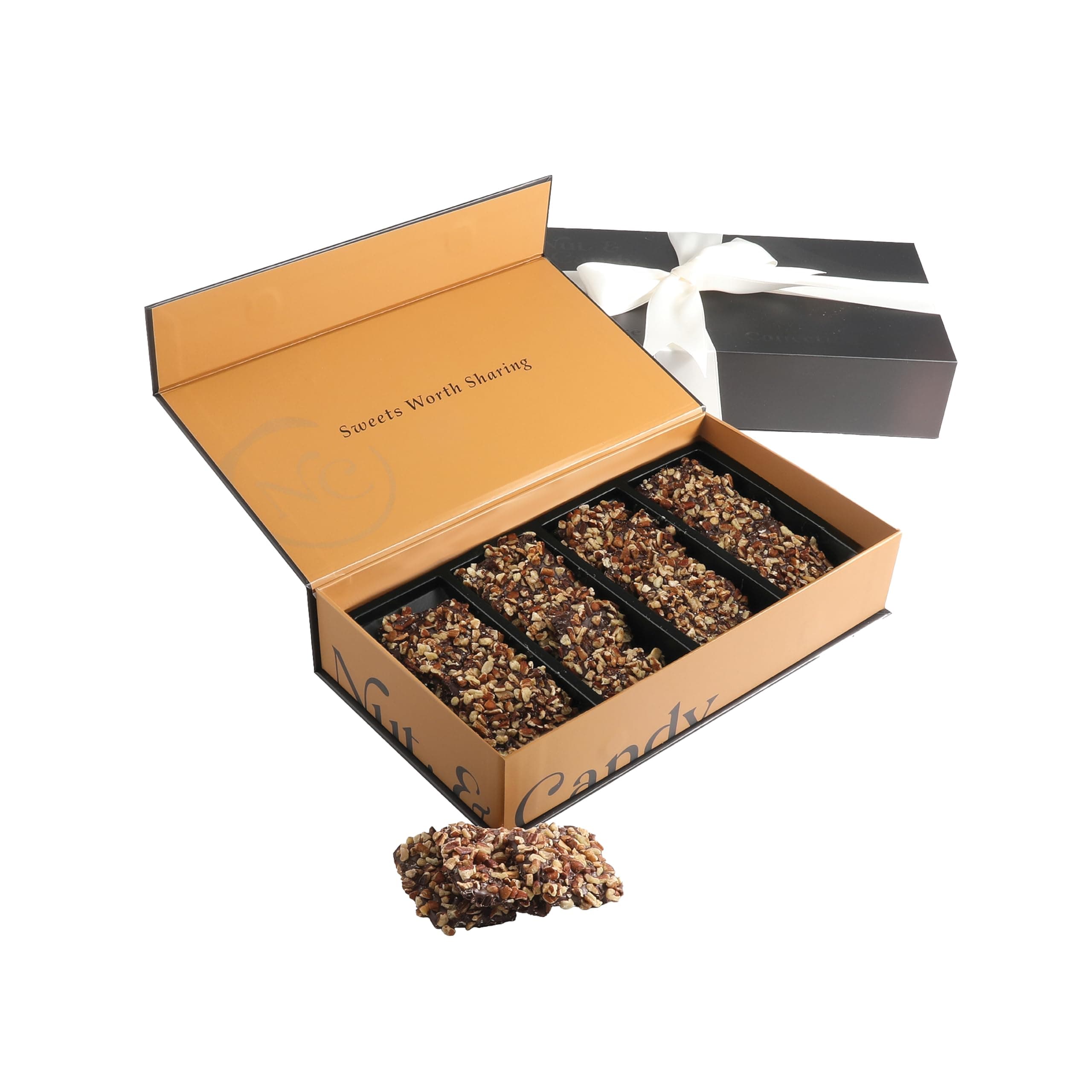 Cocopia English Toffee Gift Box - Sweetest Brit Chocolate Gift Basket - Burst of British Charm - Chocolate Gift Box with Classic Caramel (Pecan)