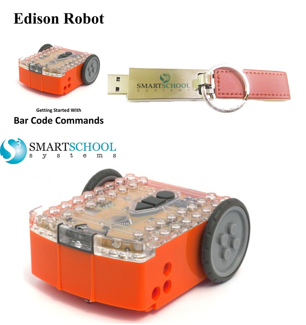 Edison Robot with USB Drive and Printed Guide