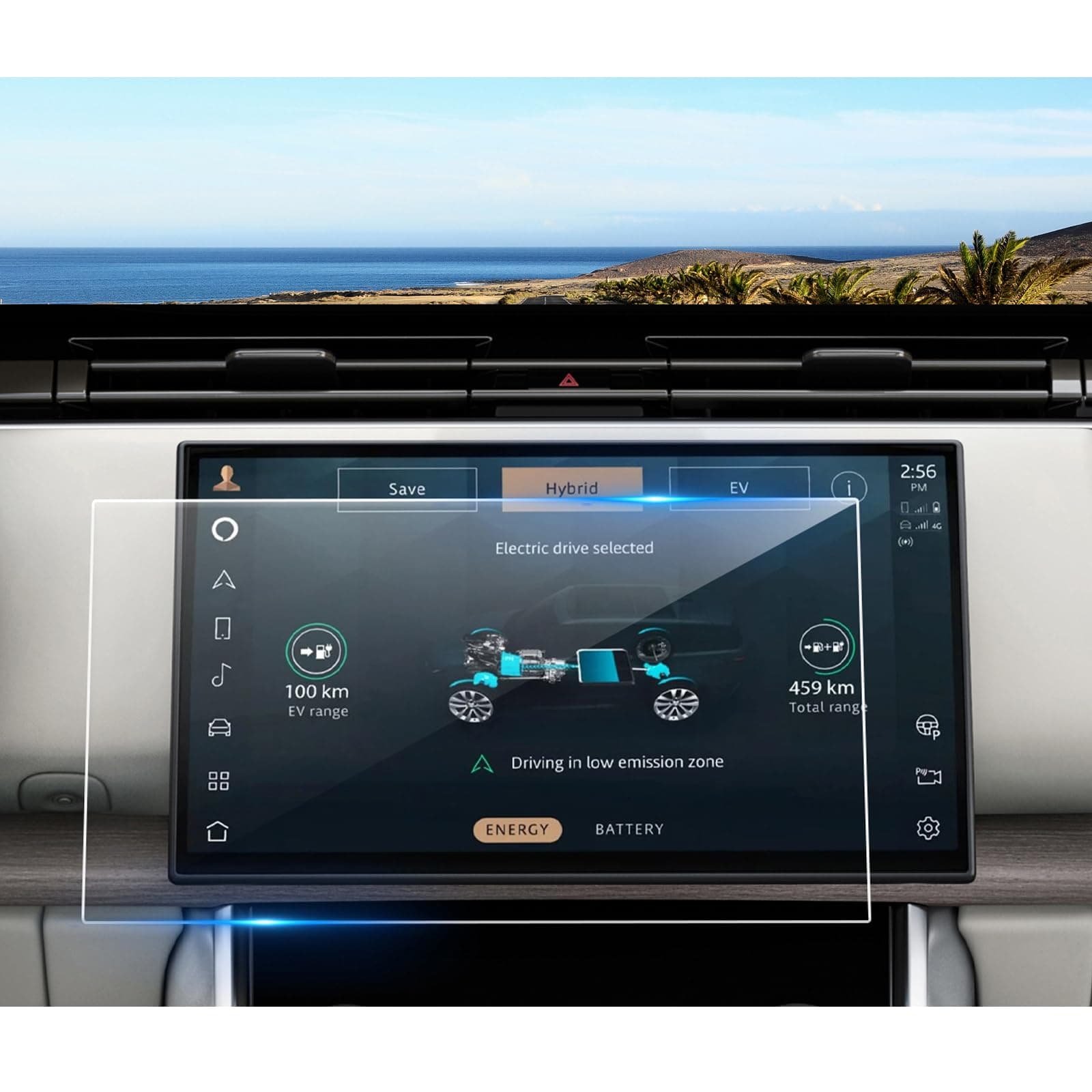 2023 2024 2025 Range Rover Screen Protector for Range Rover (SE/Autobiography/First Edition/SV) 13.1-inch Touchscreen, 9H Tempered Glass 2025 Range Rover Sport Accessories HD Transparent 13.1"