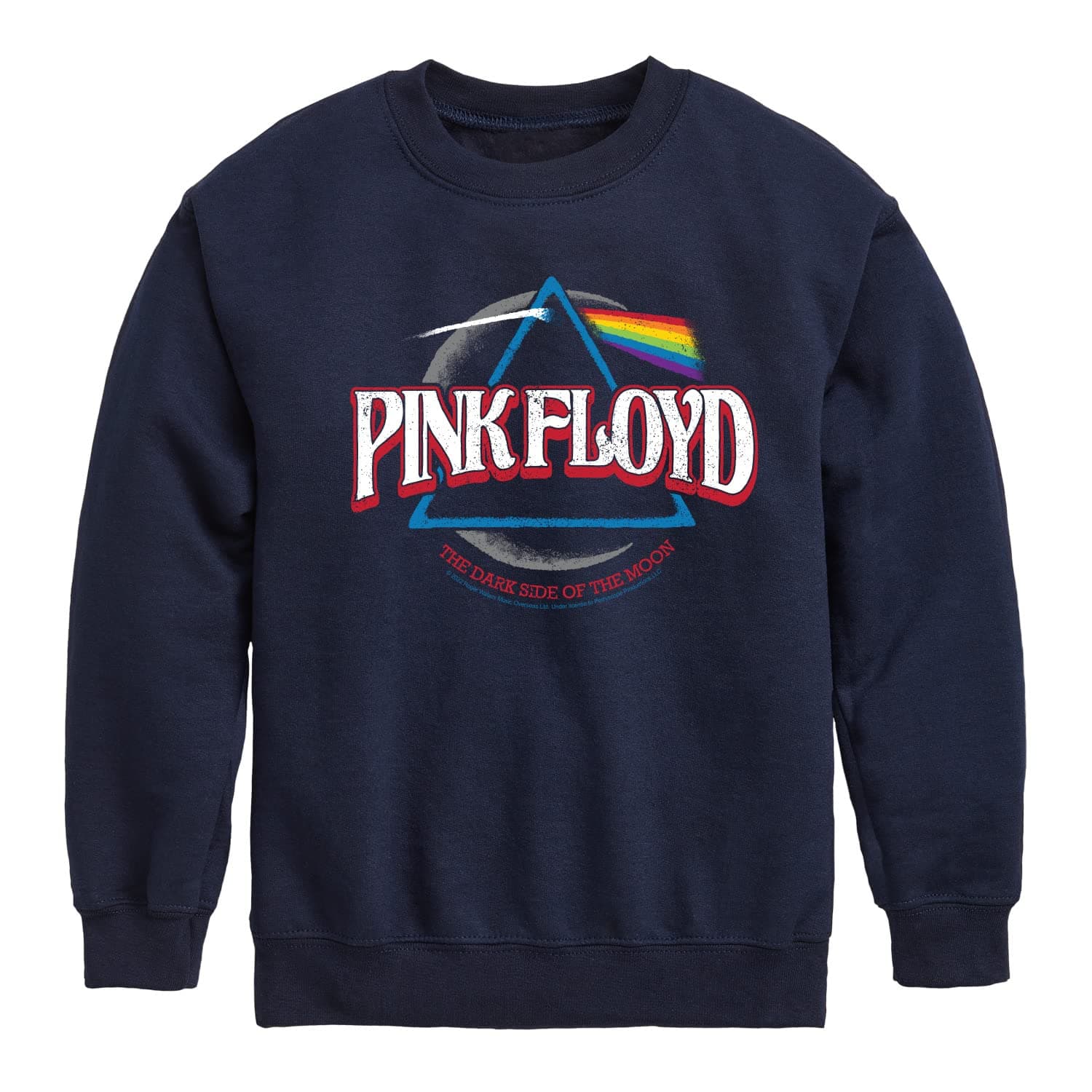 HYBRID APPAREL - Pink Floyd - DSOTM Crescent - Toddler and Youth Crewneck Fleece Sweatshirt