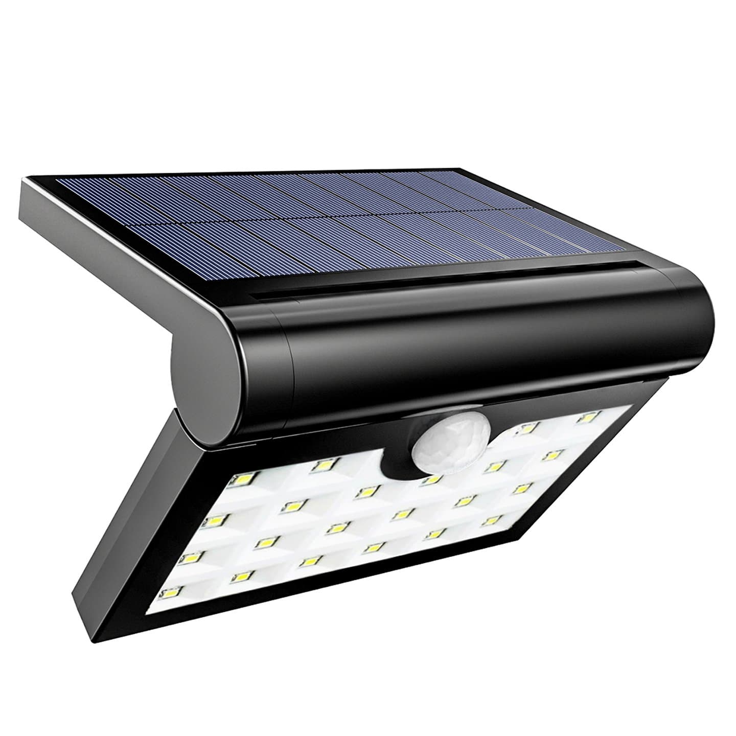 HSicily Solar Lights Outdoor Waterproof Wall Lights Wireless Motion Activated Auto On/Off Security Night Lights for Garden Patio Yard Deck Garage Driveway Porch Fence, 1 Pack