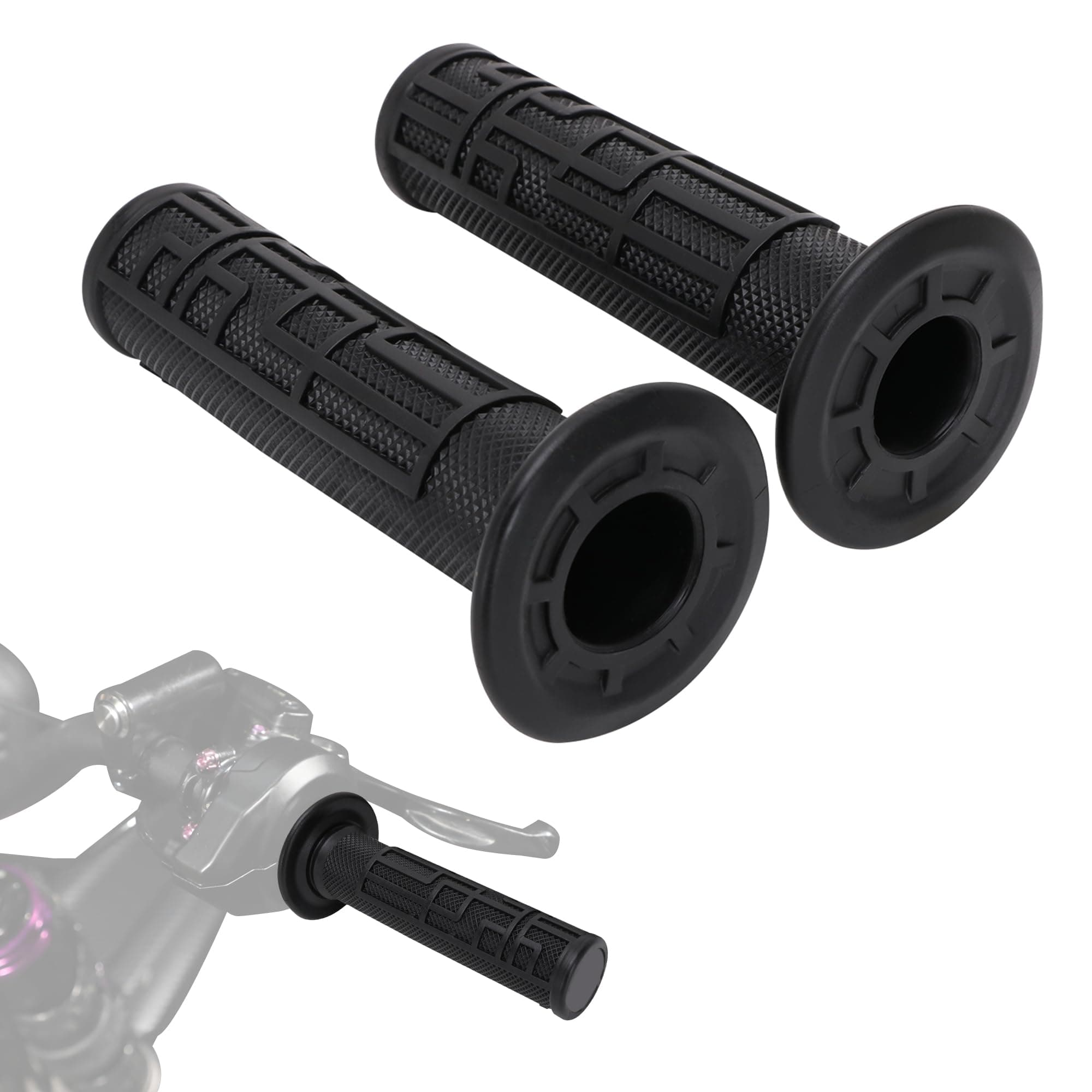 JFG RACING Handle Grips for Surron Light Bee,Throttle Glues Handlebar Grip for Dirt Bike Sur Ron Light Bee X/Light Bee S/X160/X260-Grey