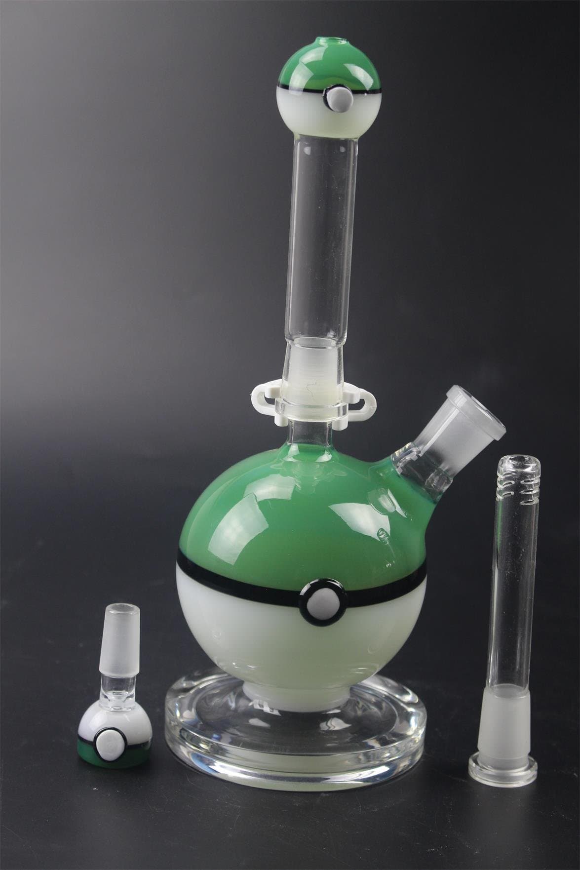 FARAR Handmade Glass 26cm High 14.5mm Joint Size (4 Colours) GB-010 (Green)